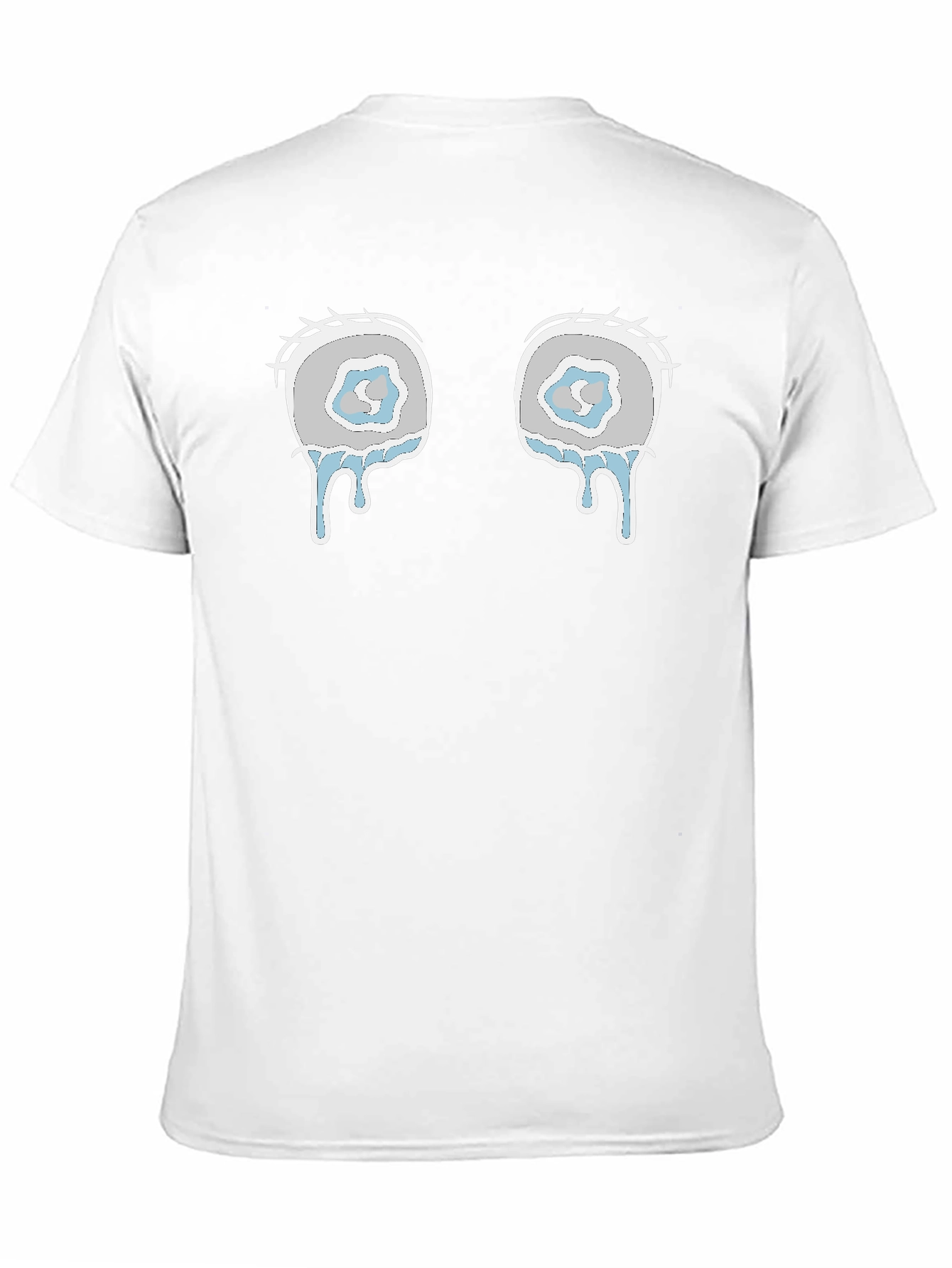 Black Teary Eyes Graphic Tee - Black Cotton Blend Shirt view 11