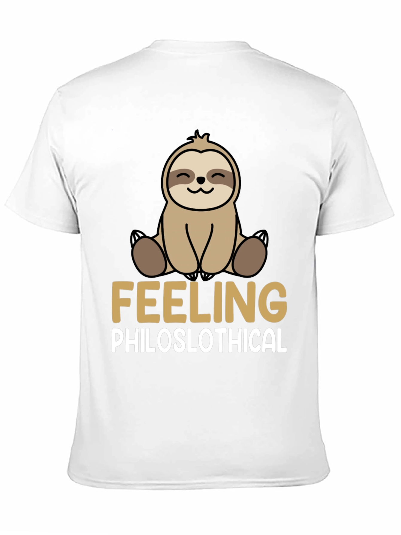 Black Philoslothical Sloth Graphic T-Shirt - Funny, Relaxed Fit view 11