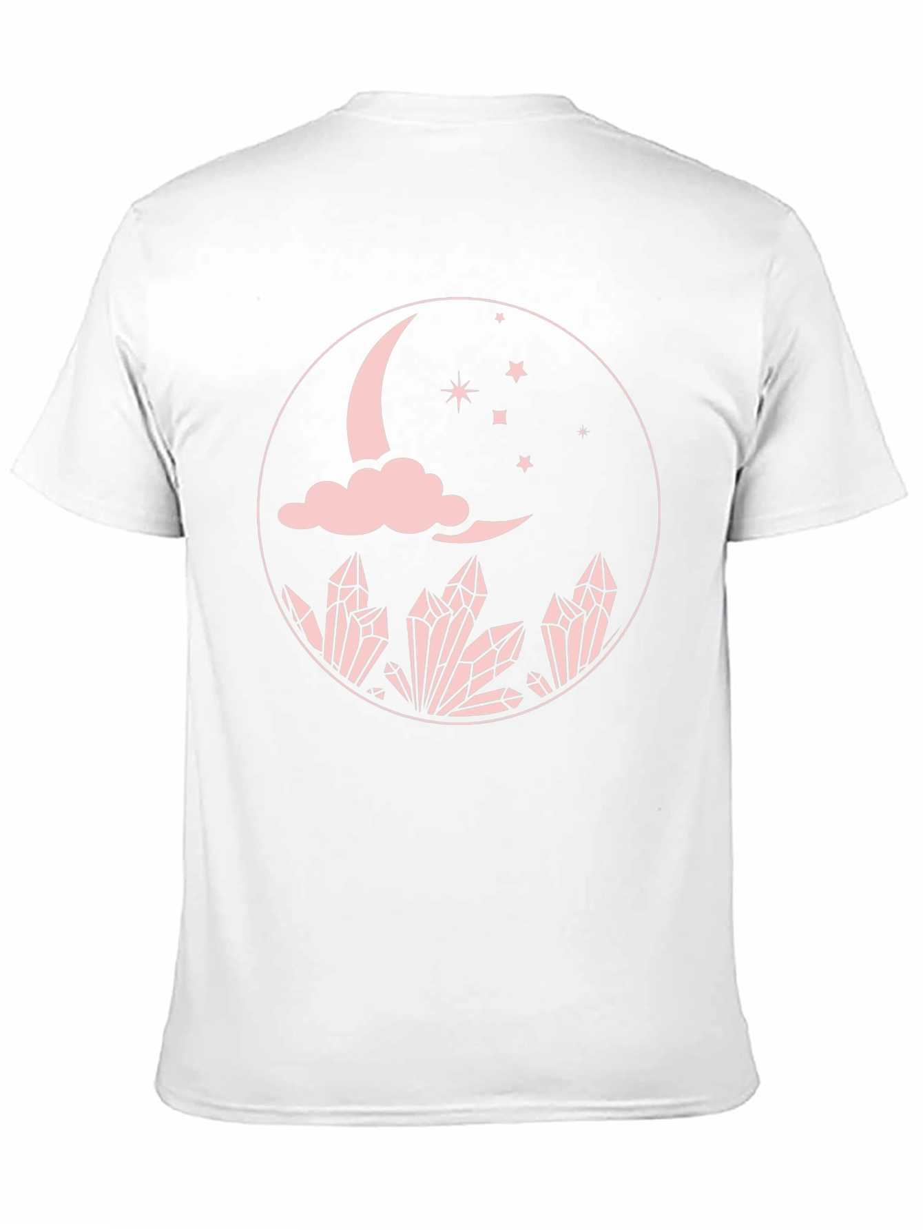 Black Moon Crystal Graphic Tee - Black Cotton Comfort Fit view 11