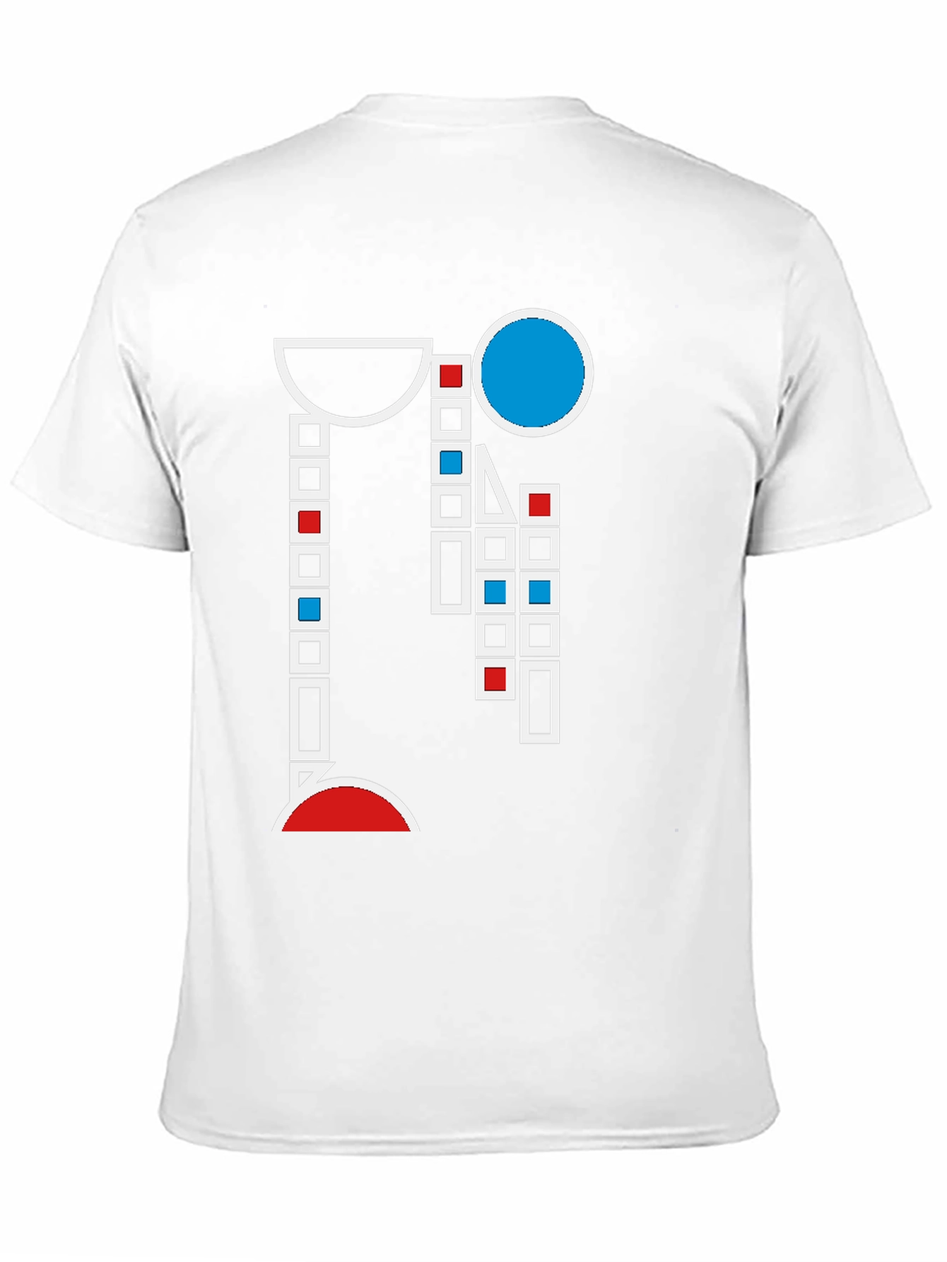 Black Abstract Geometric Graphic T-Shirt - Modern Art Style view 11