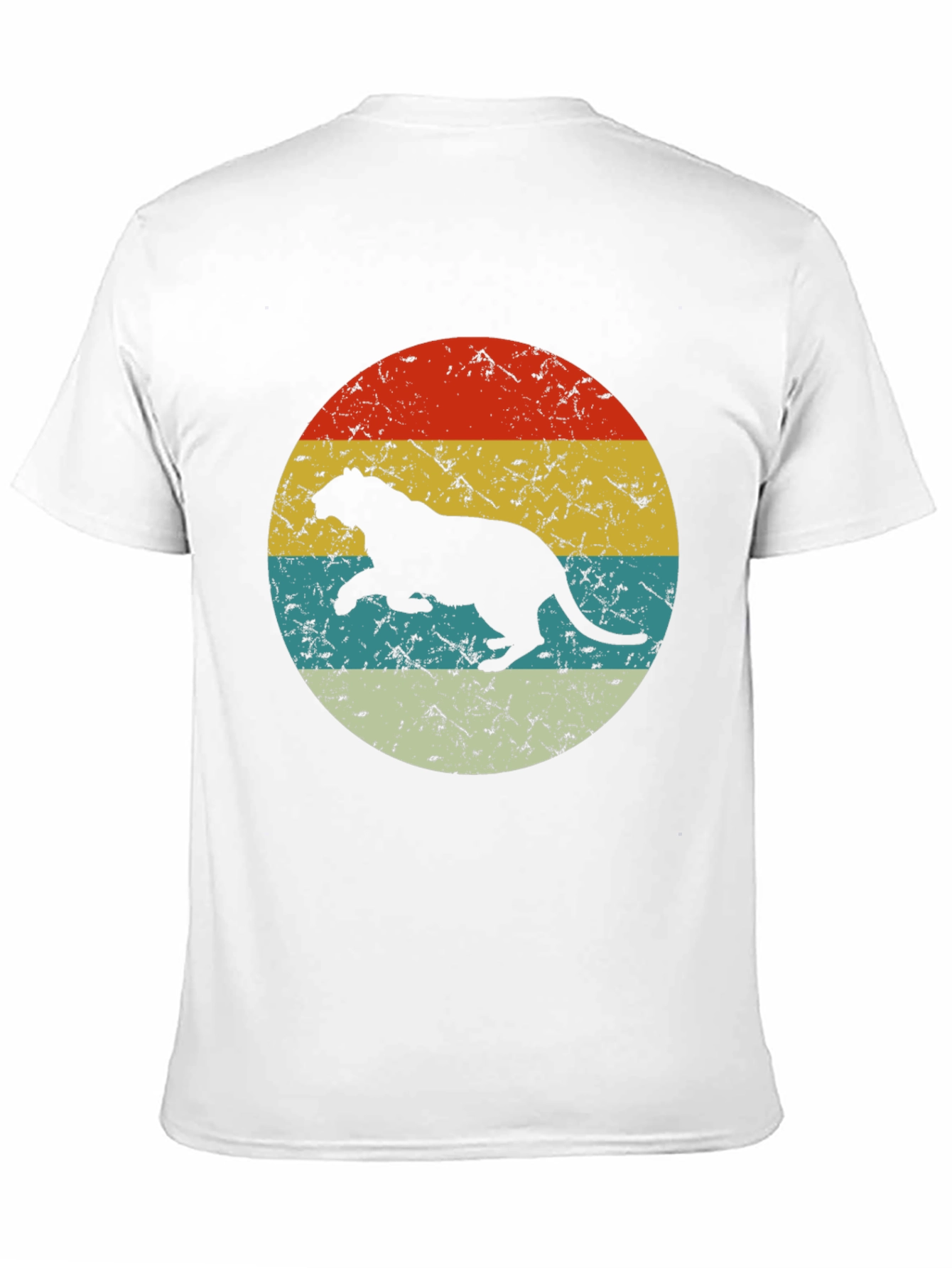 Black Vintage Panther Graphic Tee view 11