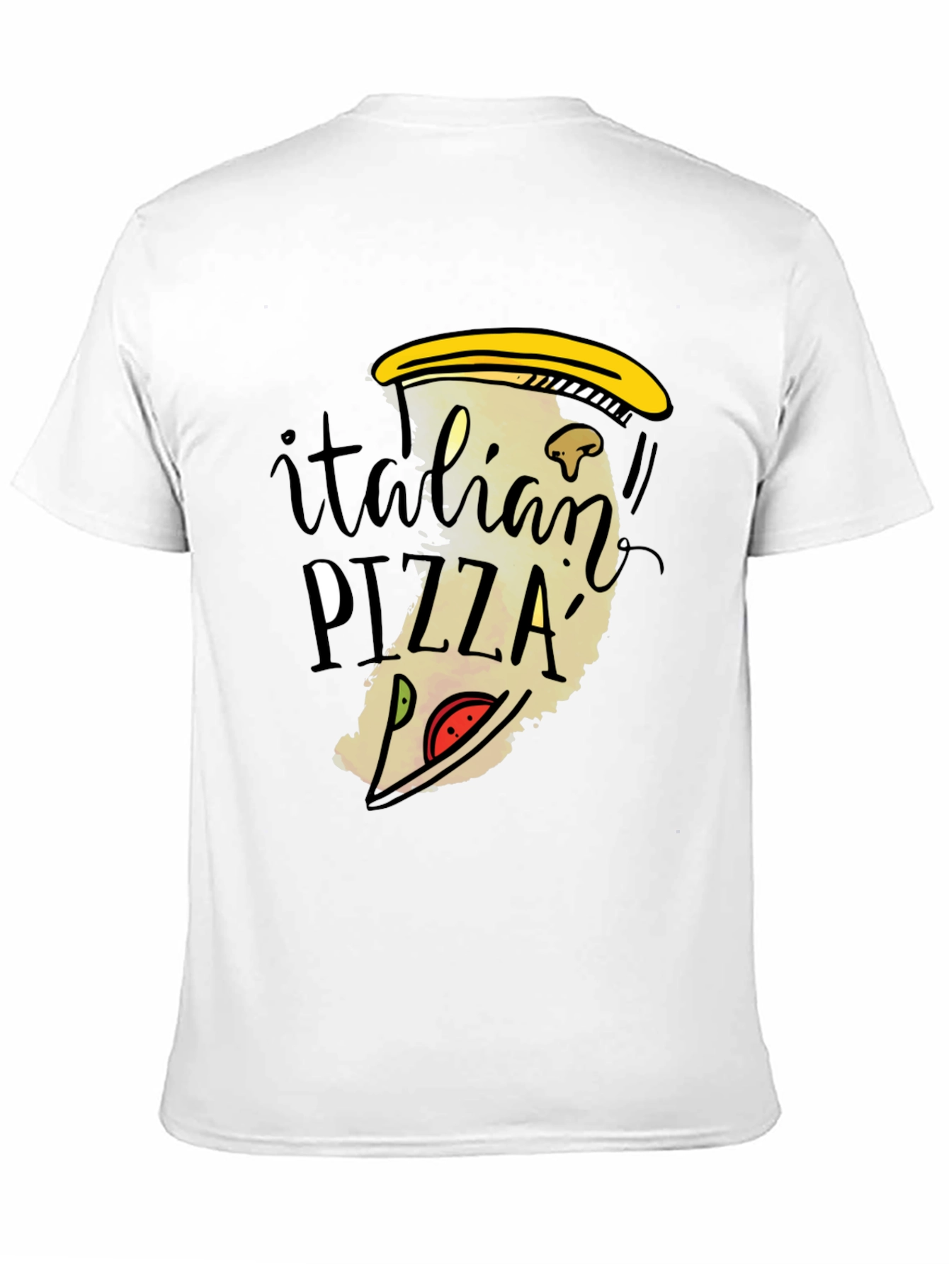 Italian Pizza Graphic Tee - Fun Foodie T-Shirt - 11