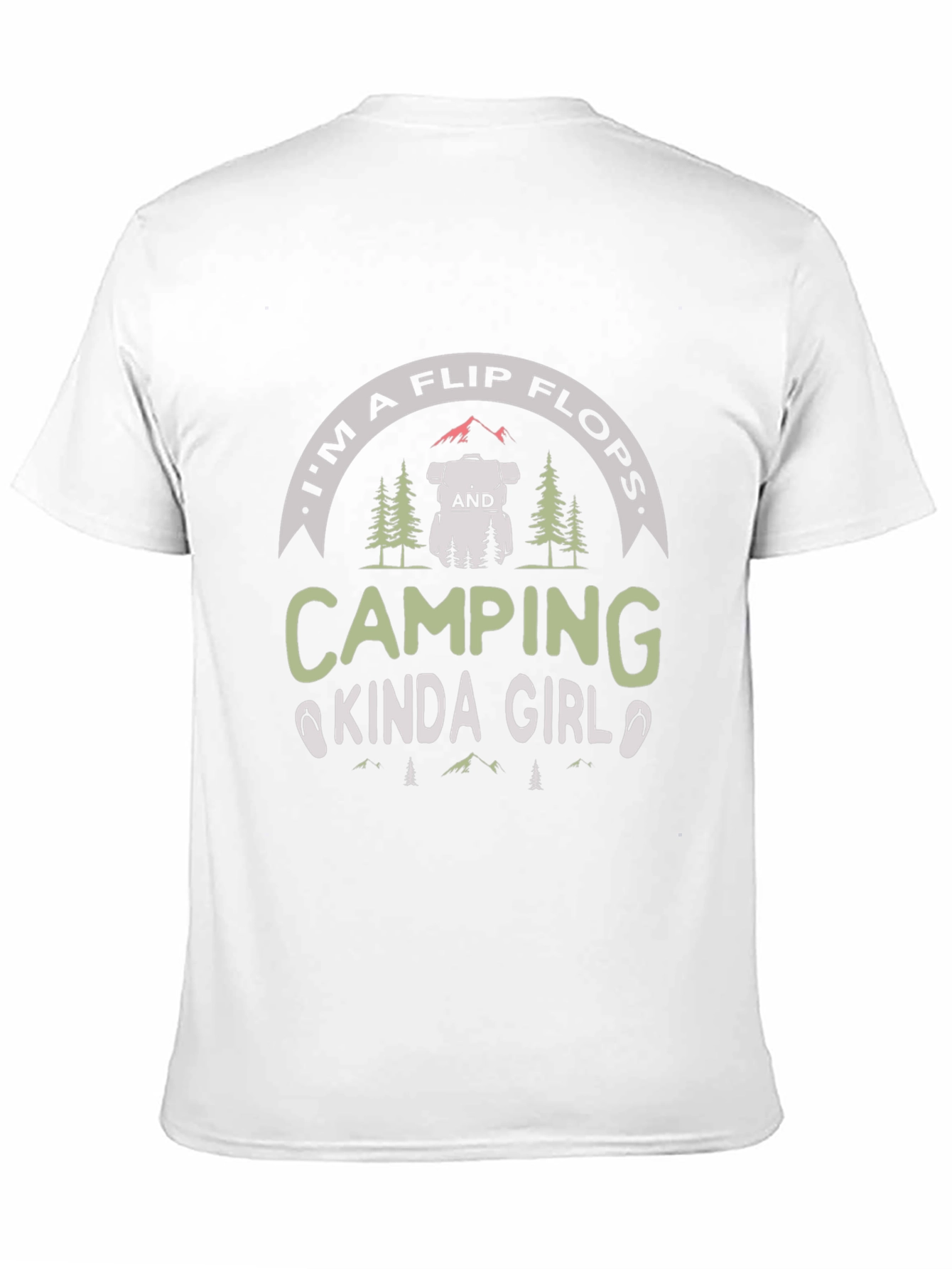 Black Camping Kinda Girl Tee - Flip Flops view 11