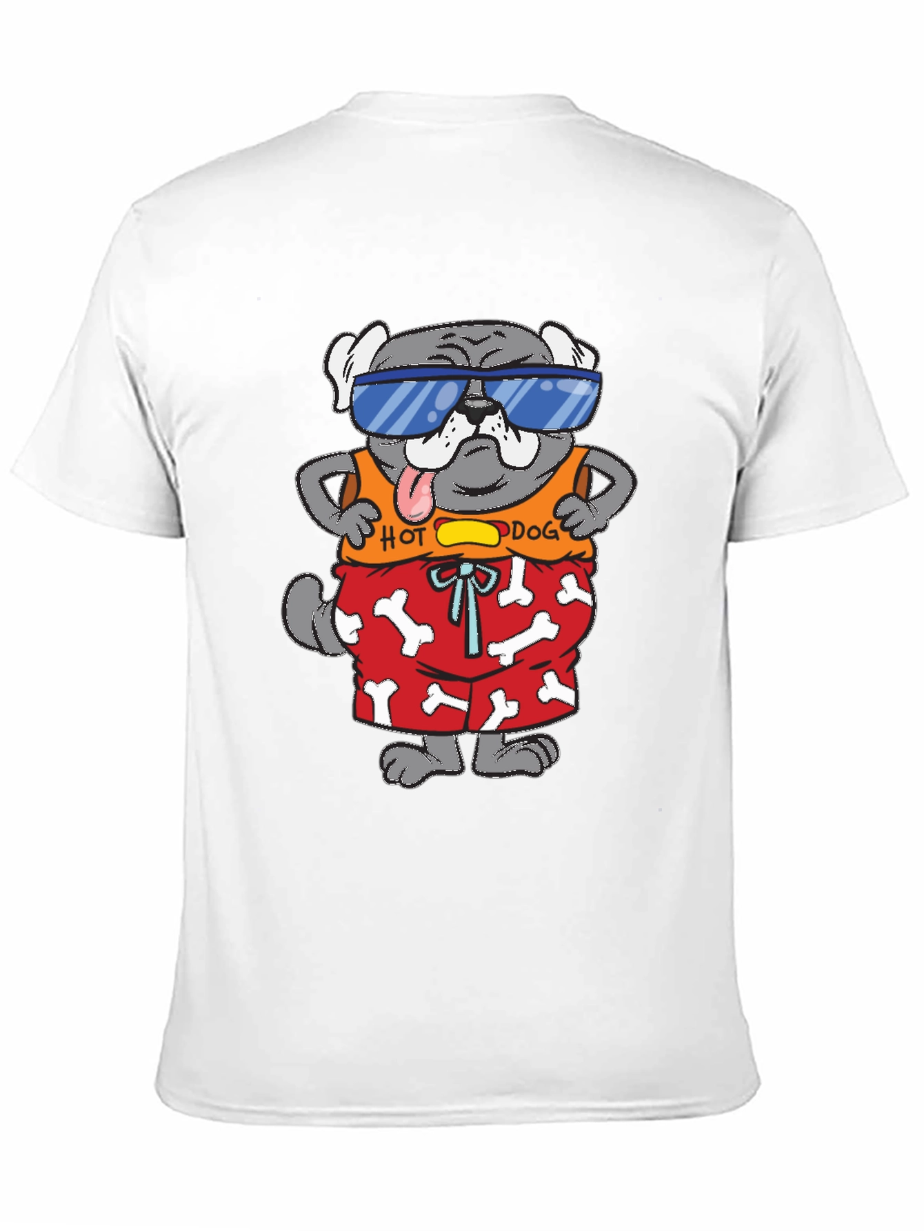 Black Cool Dog Graphic Tee view 11