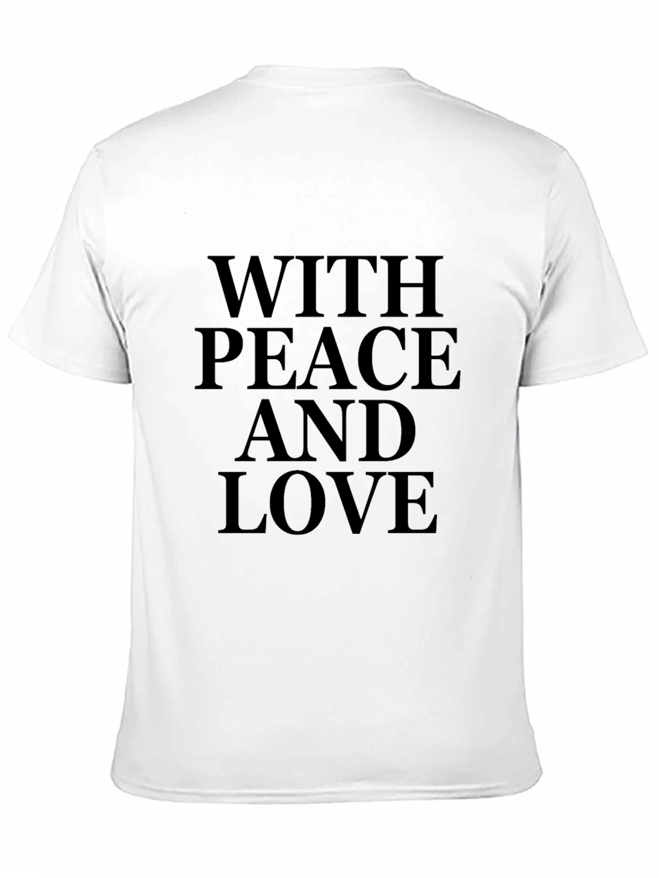Black Peace and Love Graphic T-Shirt view 11