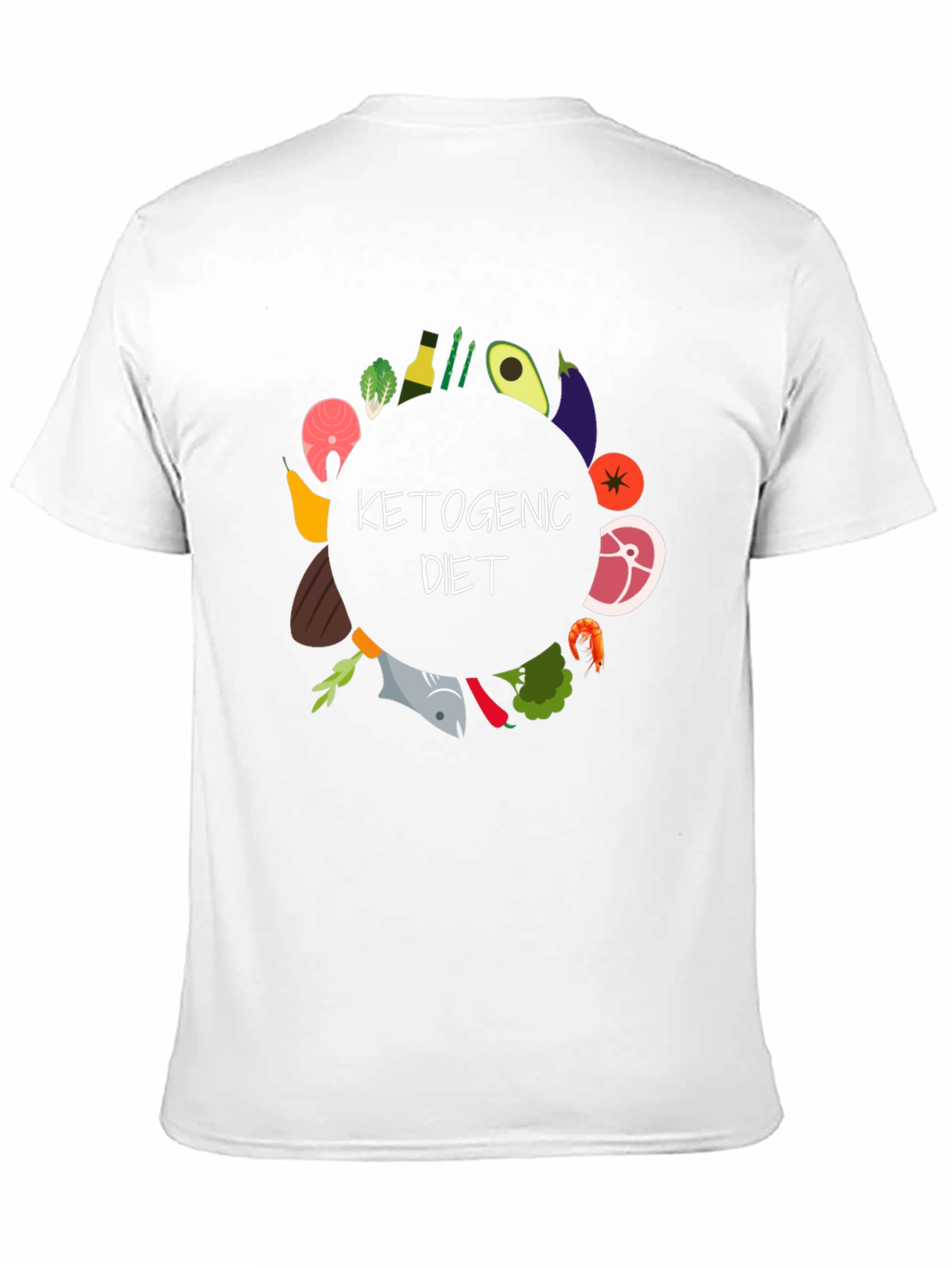 Black Ketogenic Diet T-Shirt view 11