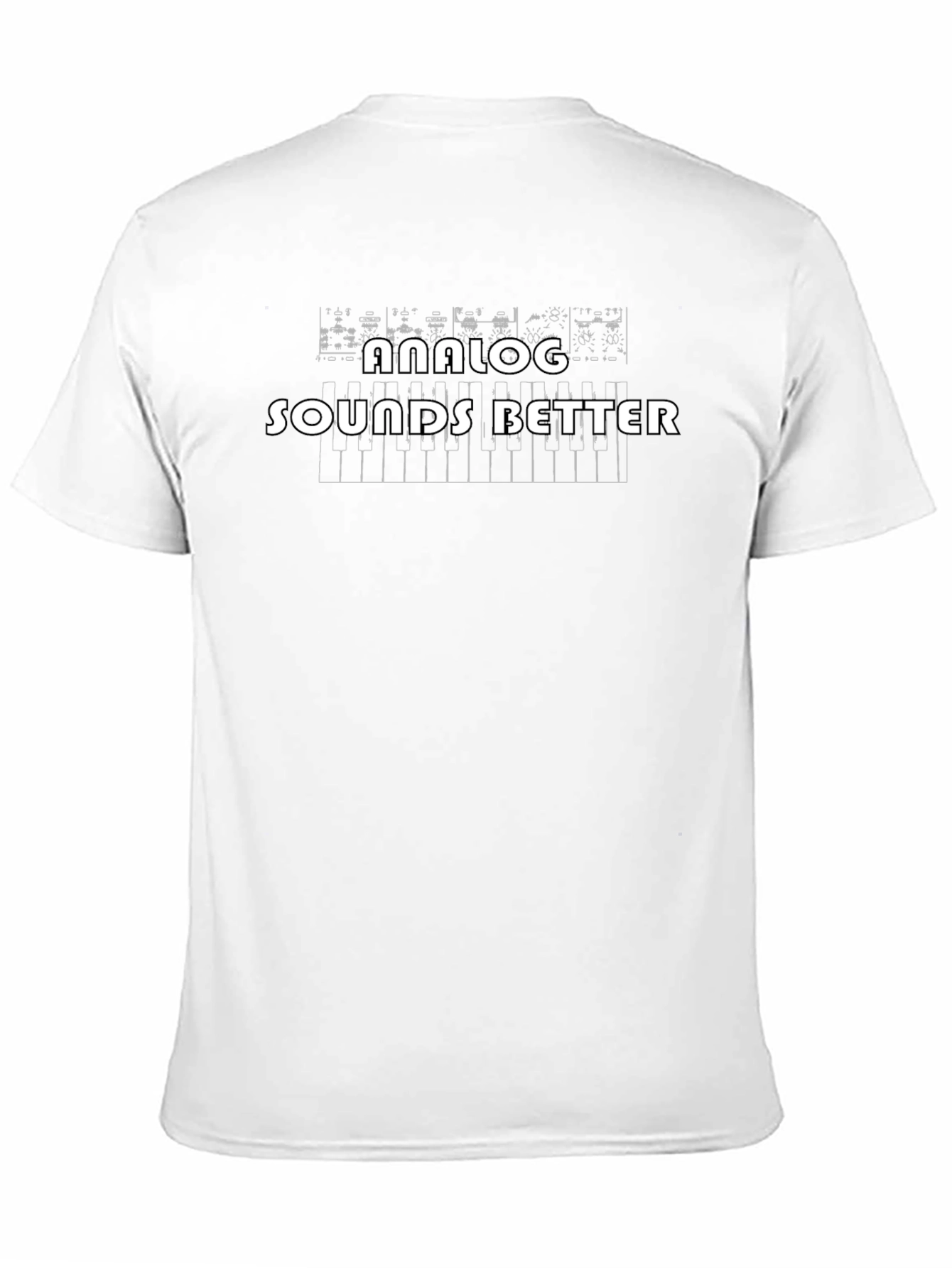 Black Analog Sounds Better T-Shirt - Musician Style view 11