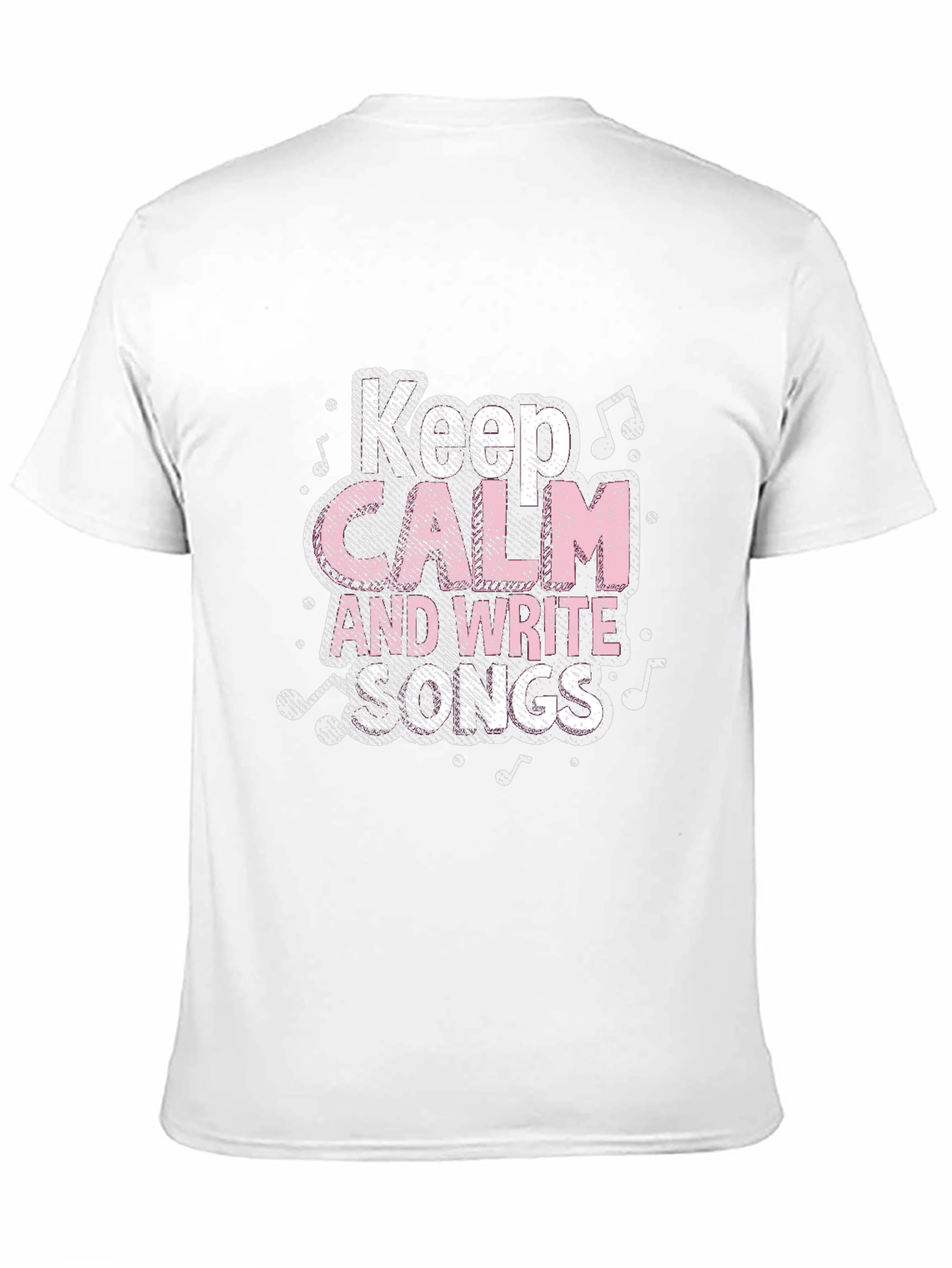 Black Keep Calm and Write Songs Black T-Shirt view 11