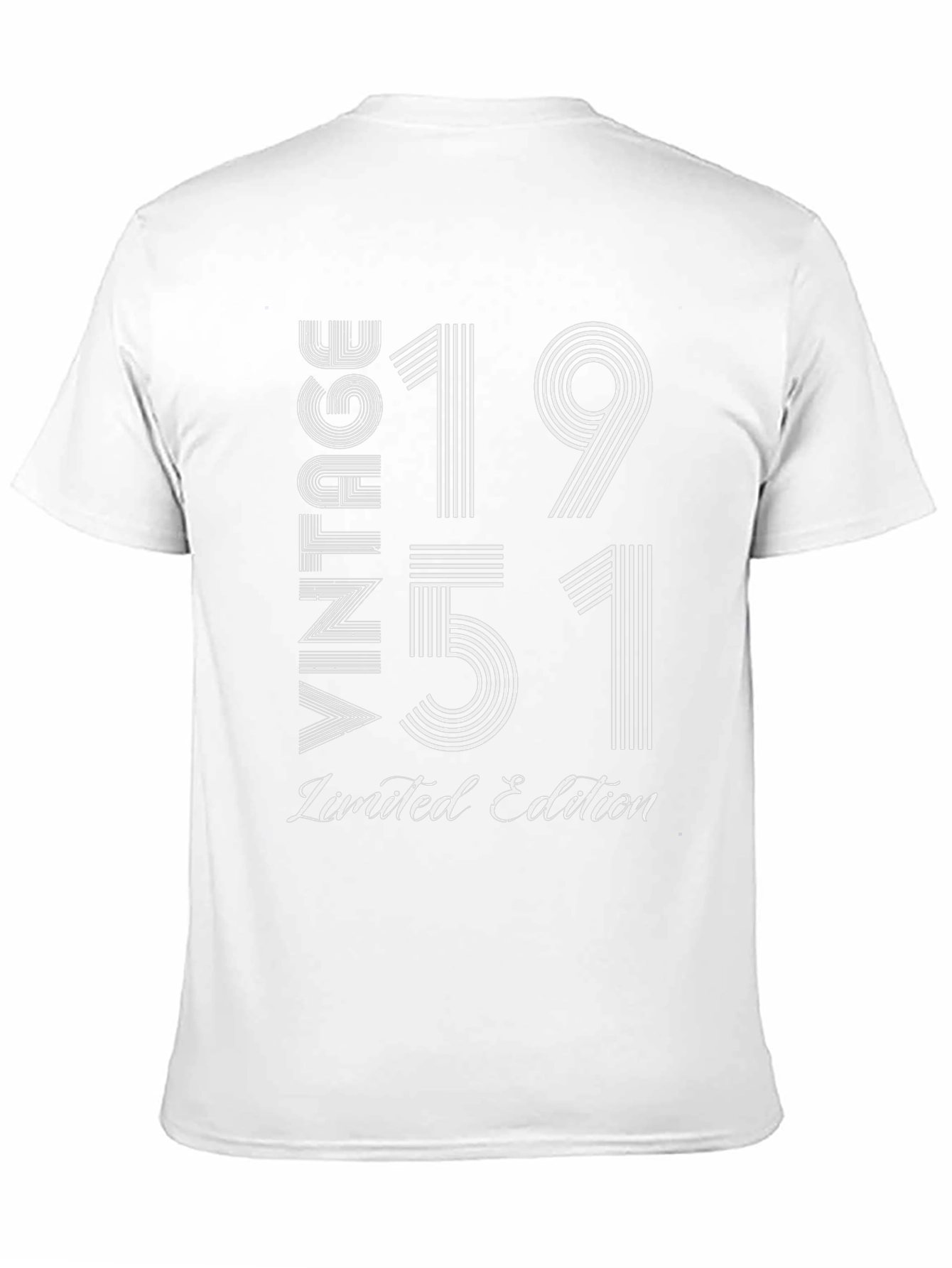 Black Vintage 1951 Limited Edition Birthday T-Shirt view 11