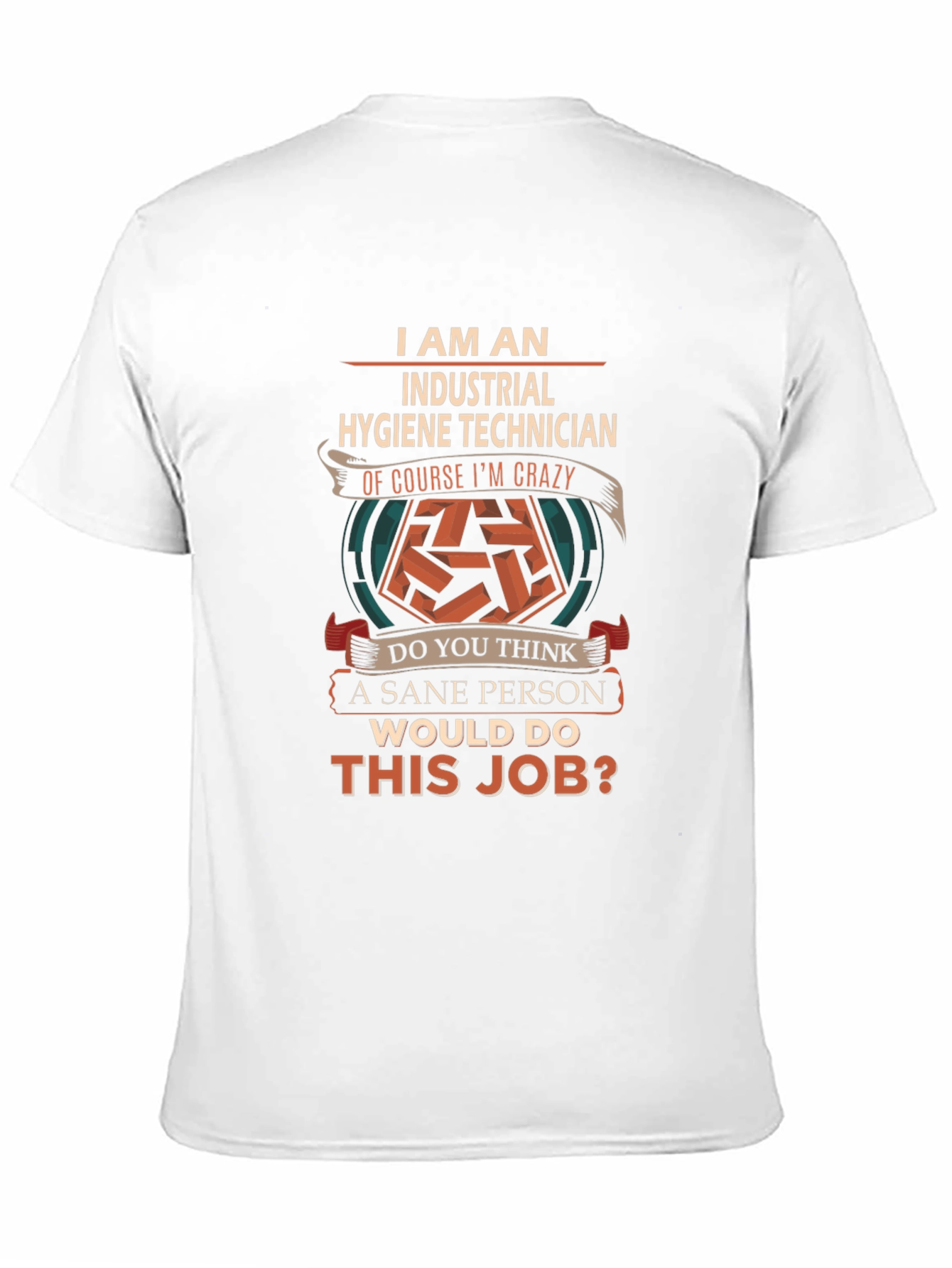 Black Industrial Hygiene Technician Crazy Job T-Shirt view 11