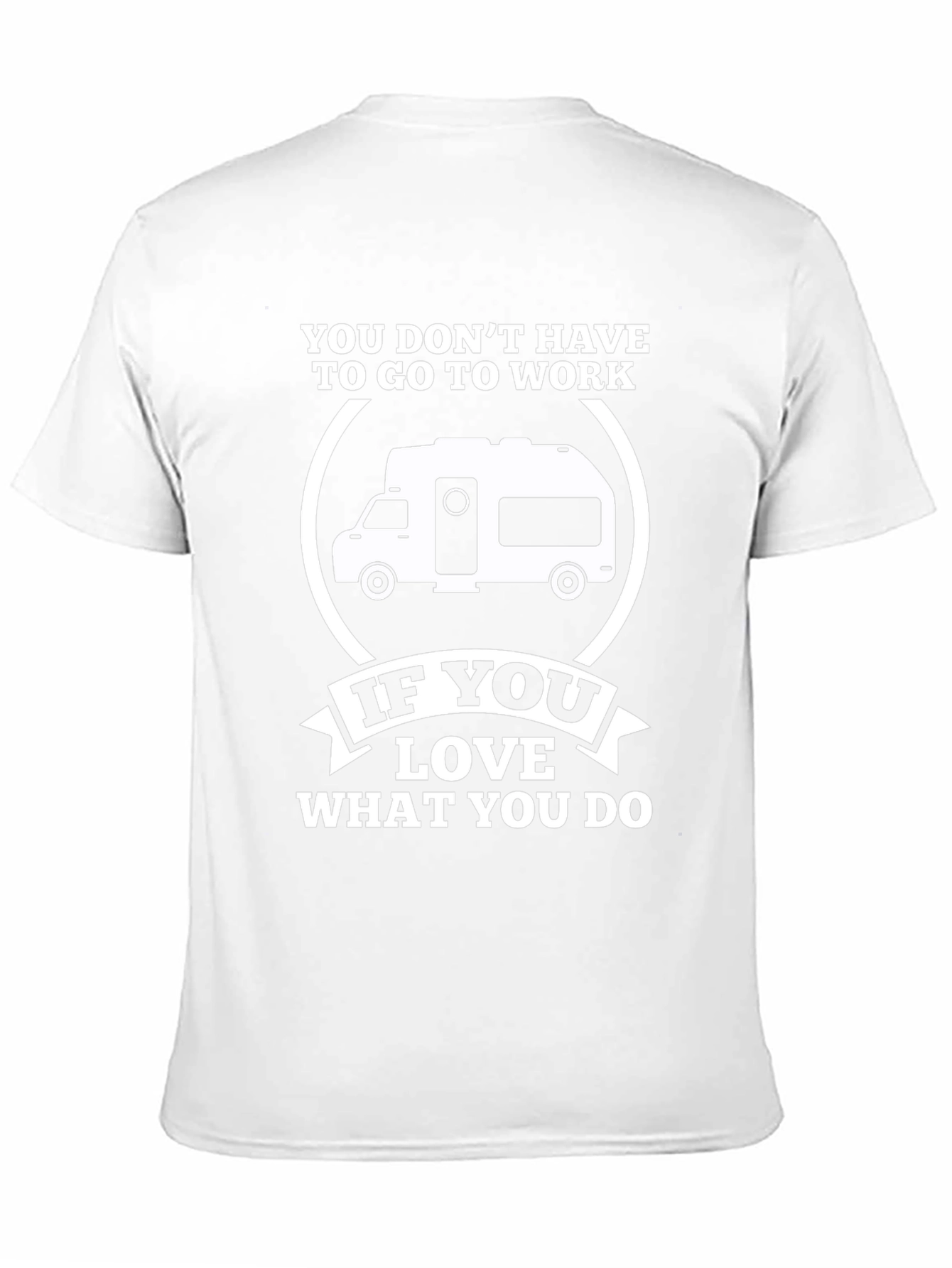 Black Love What You Do Camper T-Shirt view 11