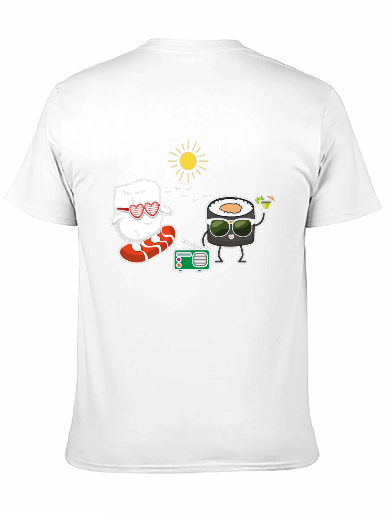 Black Sushi Fun T-Shirt - Beach Vibes view 11