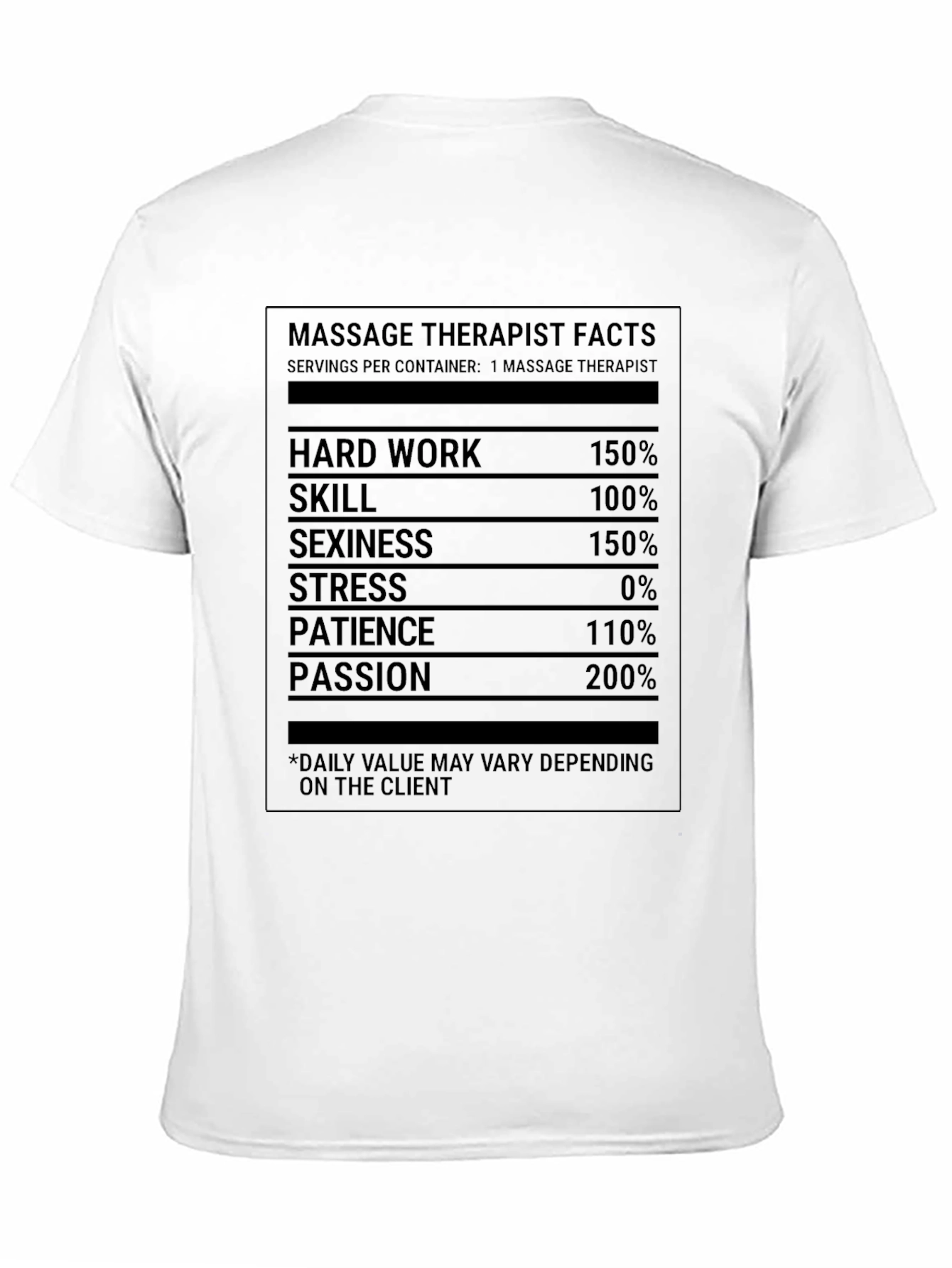 Black Massage Therapist Facts T-Shirt Funny Gift view 11