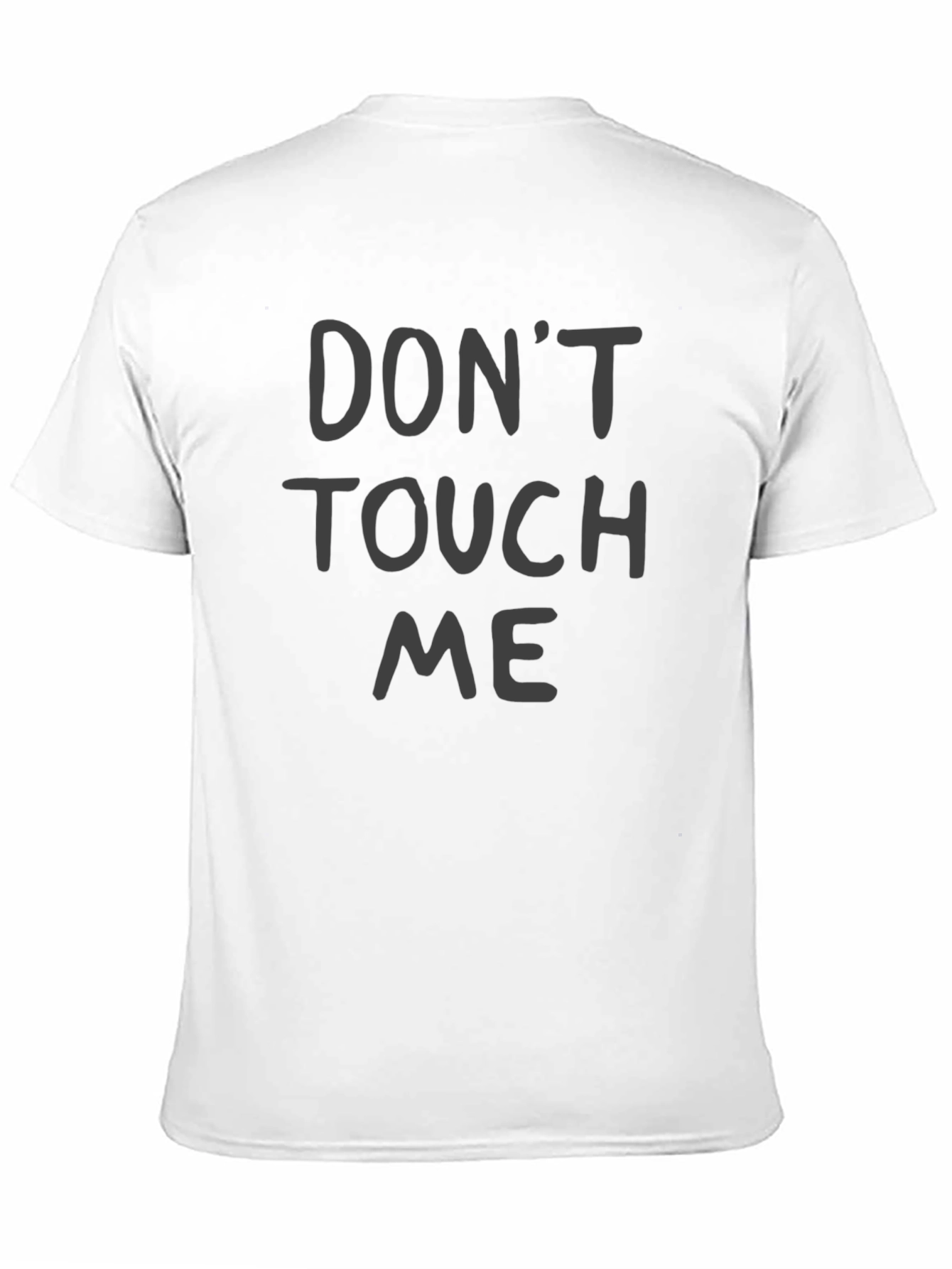 Black Don't Touch Me Graphic Tee - Black Casual Shirt view 11
