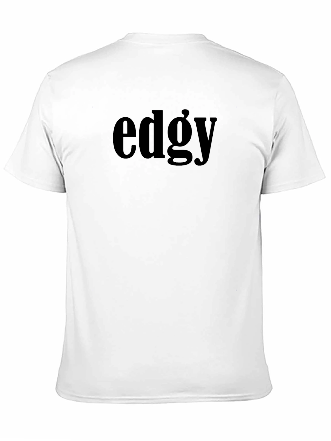 Black Edgy Black T-Shirt for Men view 11