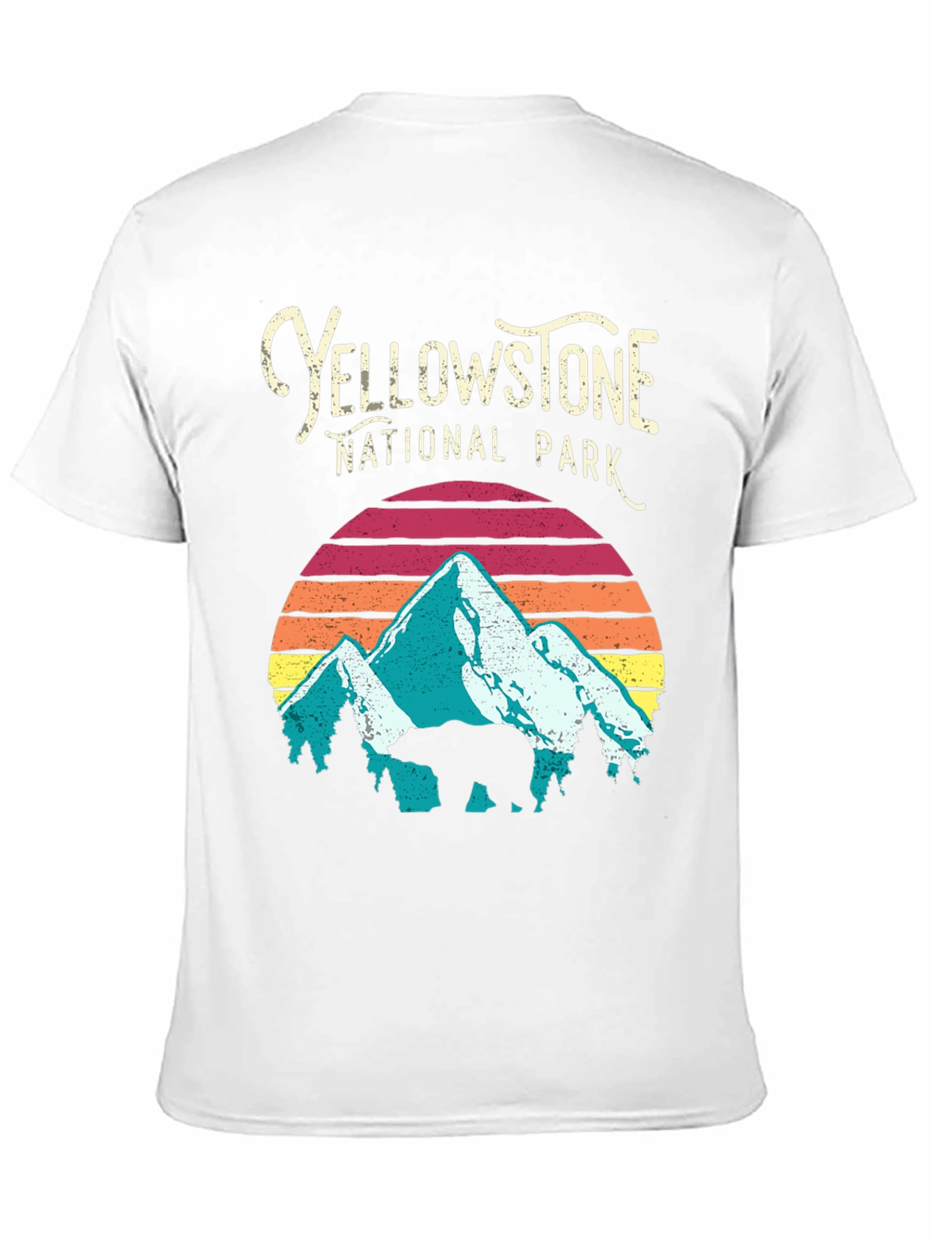 Black Yellowstone National Park Bear Graphic T-Shirt view 11