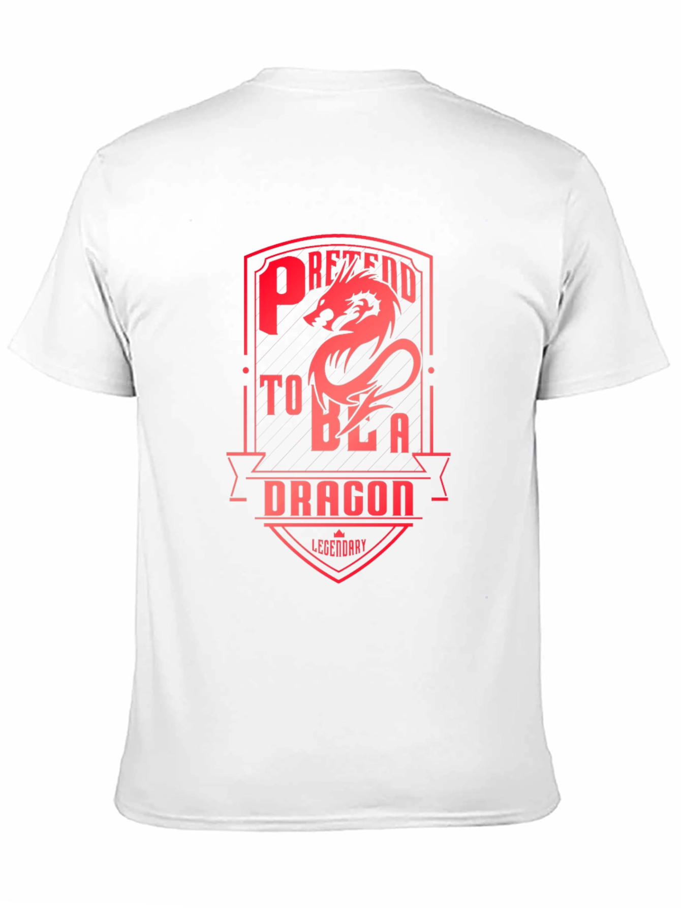 Black Pretend to Be a Dragon T-Shirt - Legendary Design view 11