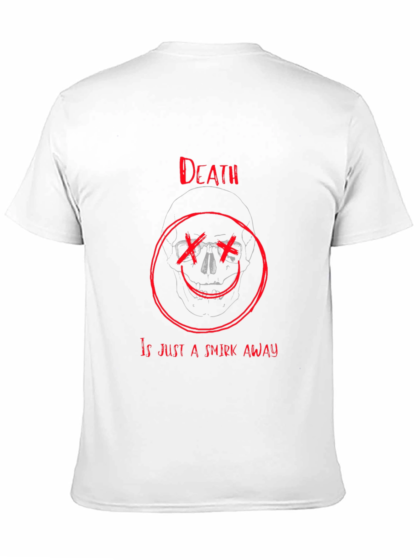 Black Death's Smirk Graphic T-Shirt - Black Crew Neck view 11