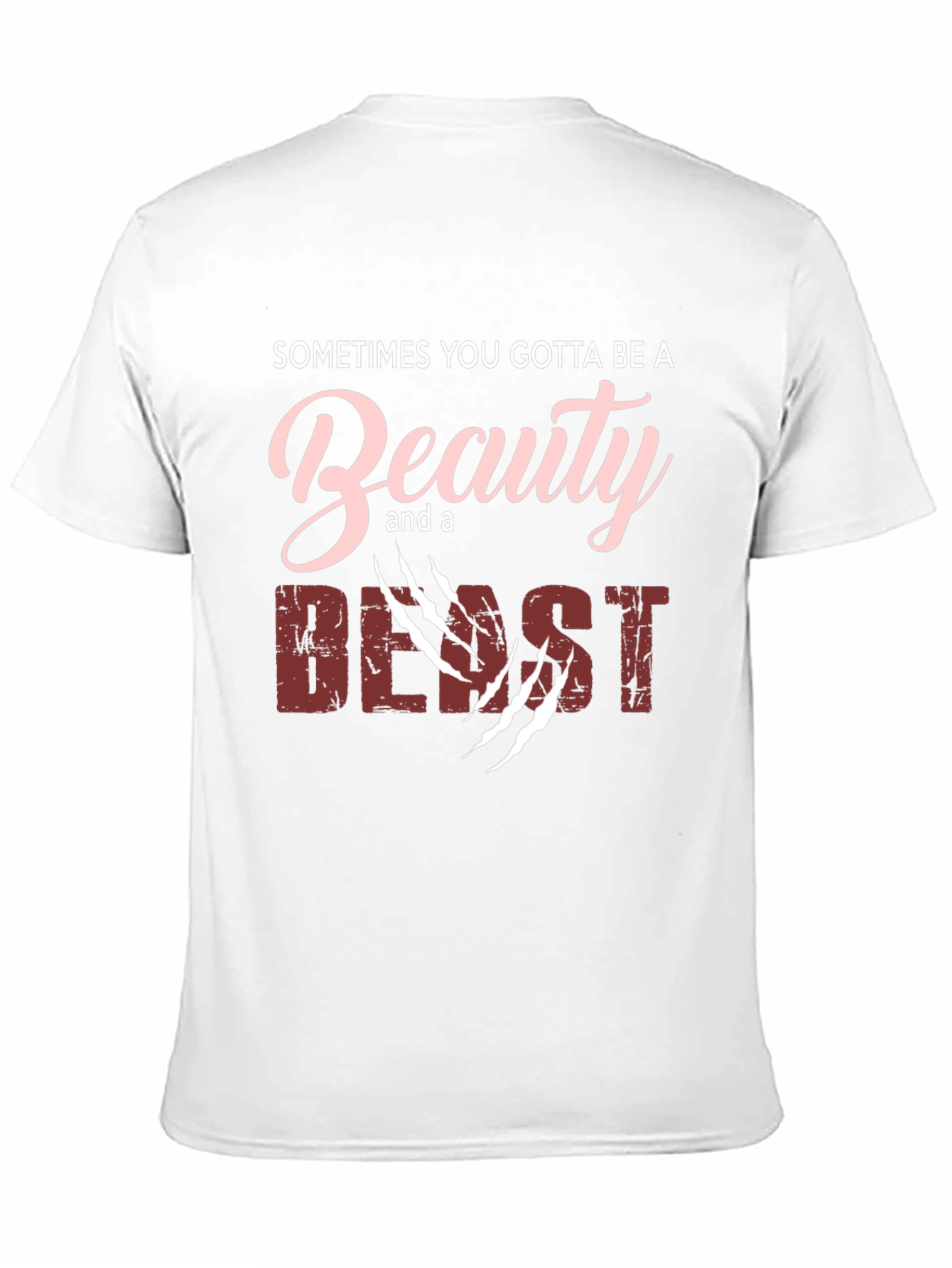 Black Beauty and Beast Graphic Print T-Shirt view 11