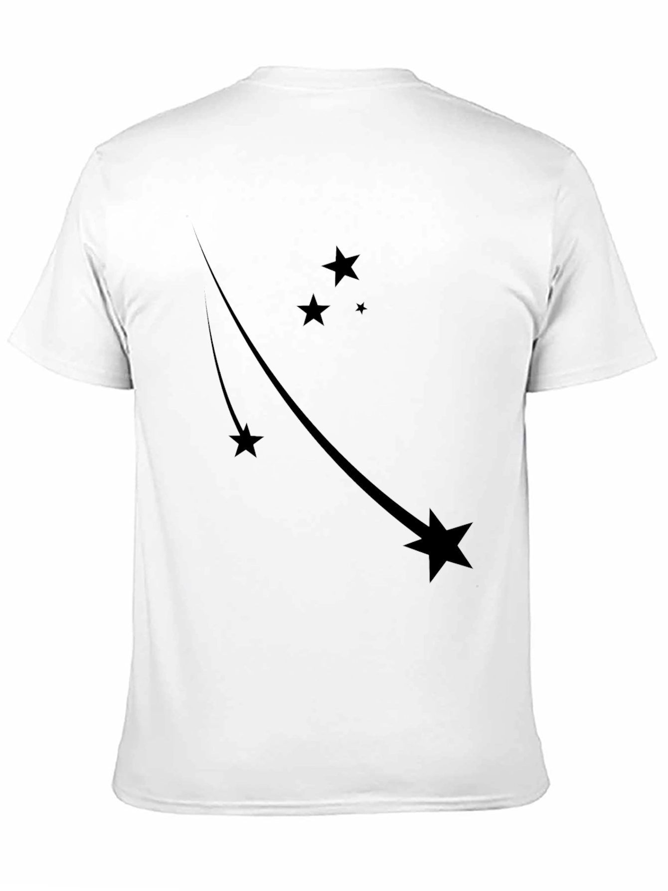 Black Star Trail Black Tee - Stylish Graphic T-Shirt view 11