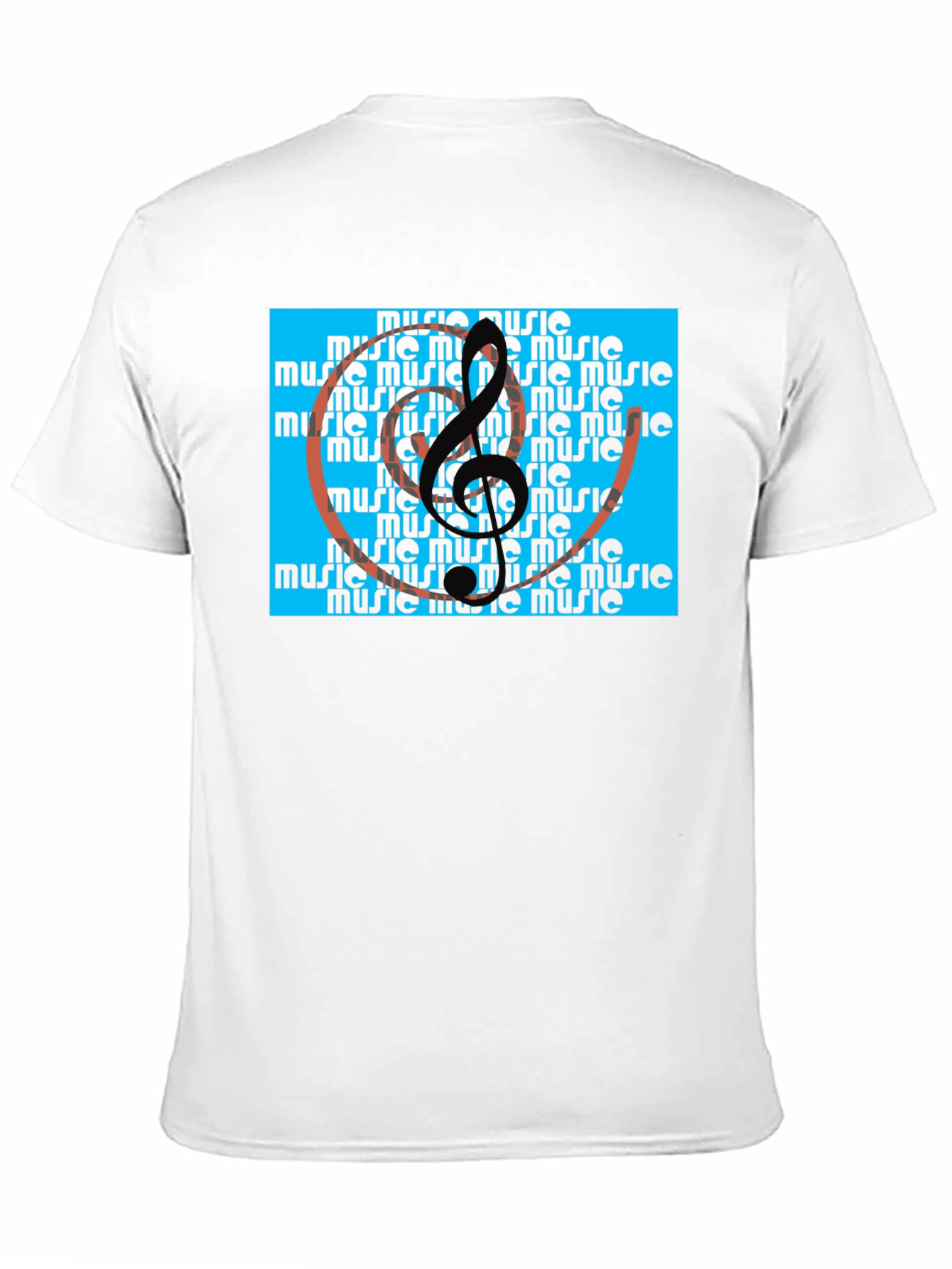 Black Music Note T-Shirt view 11
