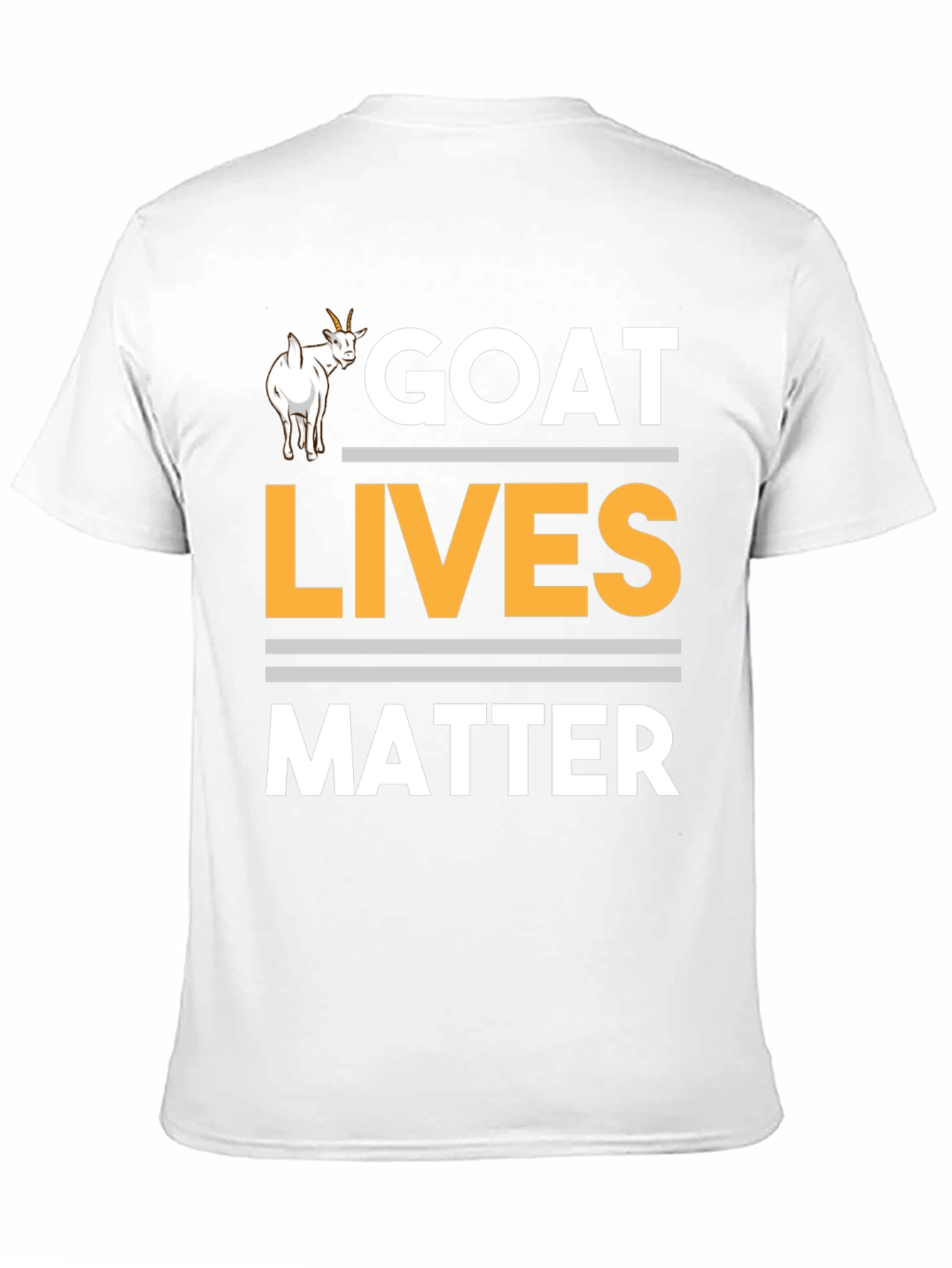 Black Goat Lives Matter T-Shirt - Funny Graphic Tee view 11