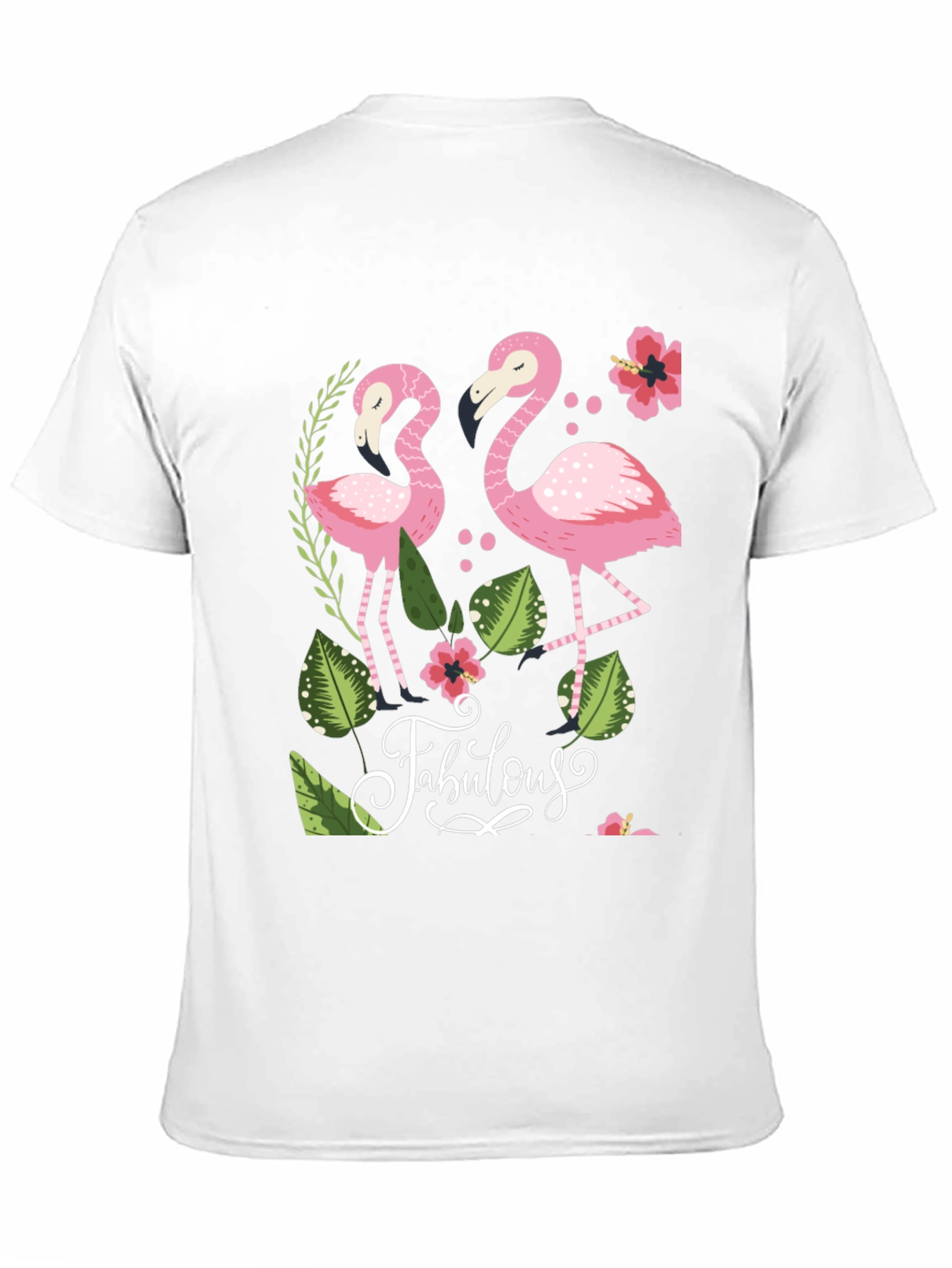Black Fabulous Flamingo Graphic T-Shirt view 11