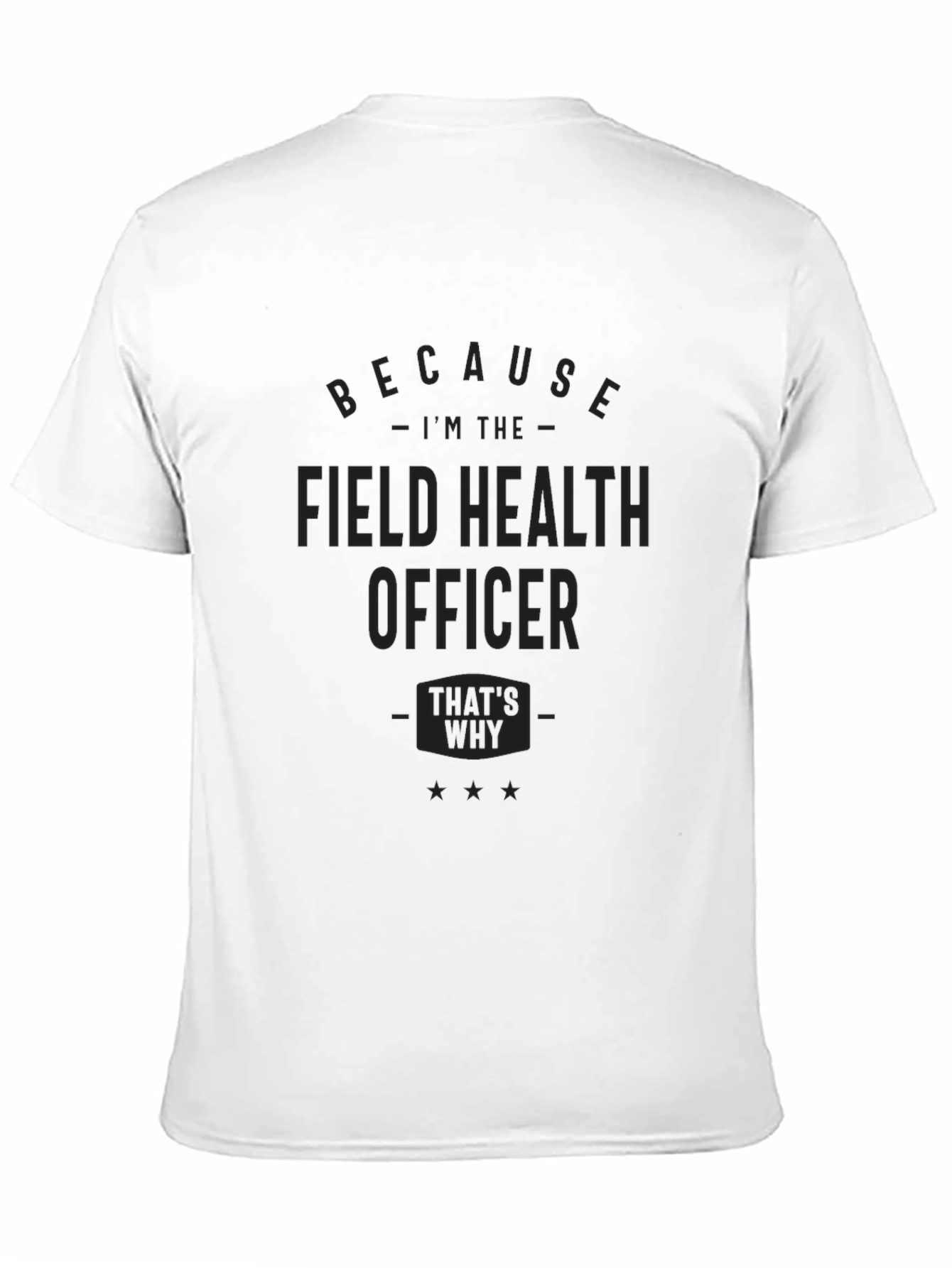 Black Field Health Officer Graphic T-Shirt view 11