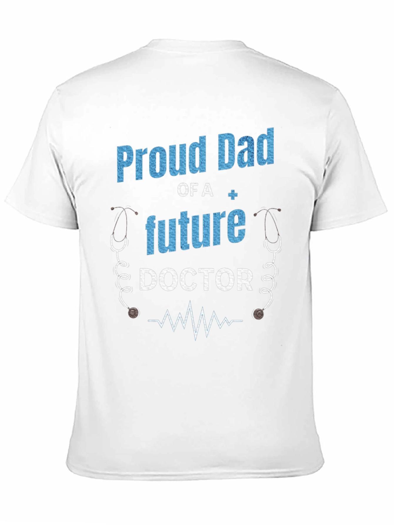 Black Proud Dad of a Future Doctor T-Shirt view 11