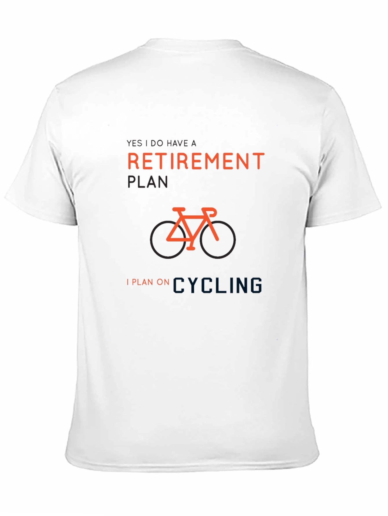 Black Retirement Plan Cycling T-Shirt view 11