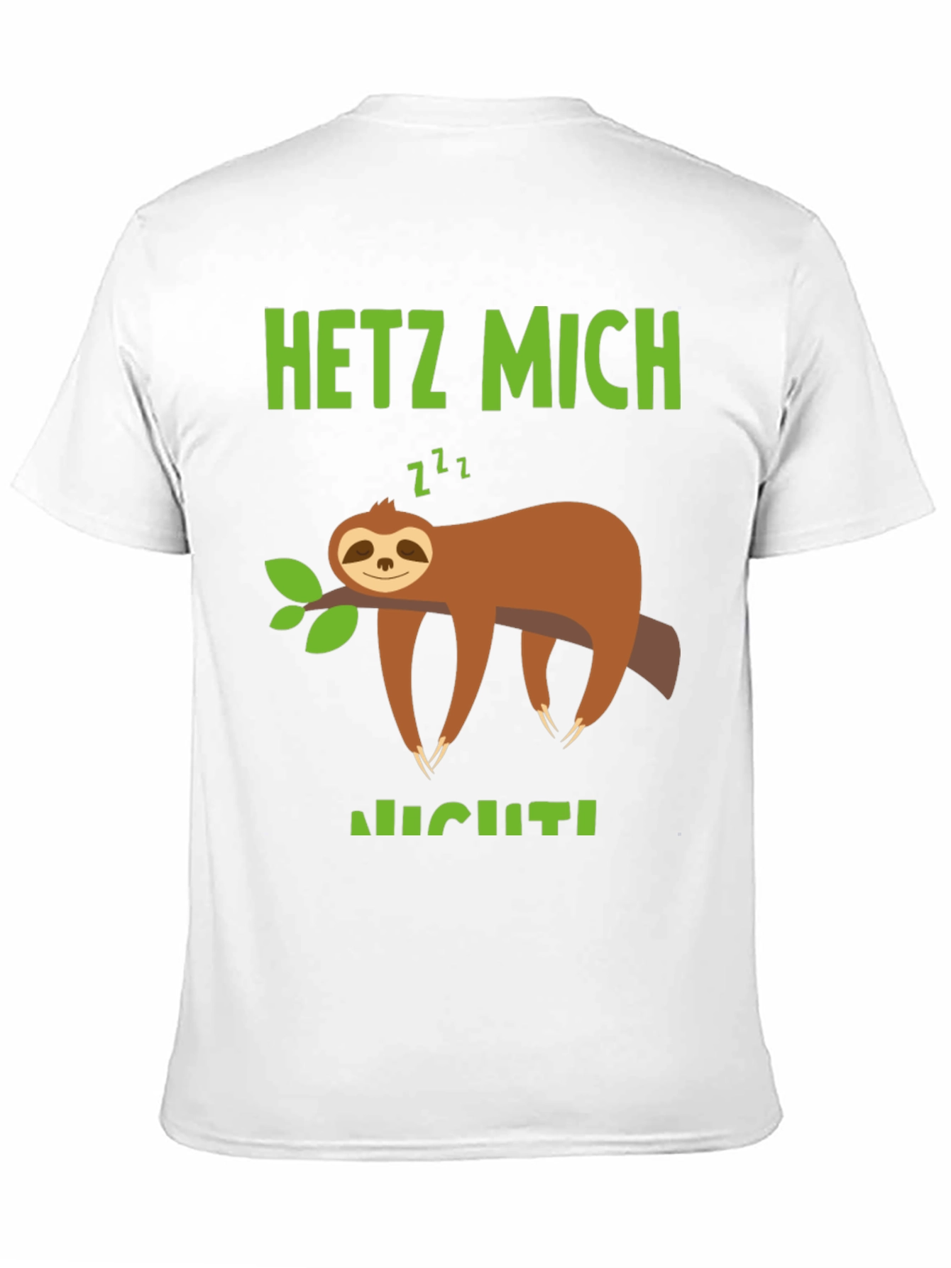 Black Relaxed Sloth Graphic Tee - Hetz Mich Nicht view 11