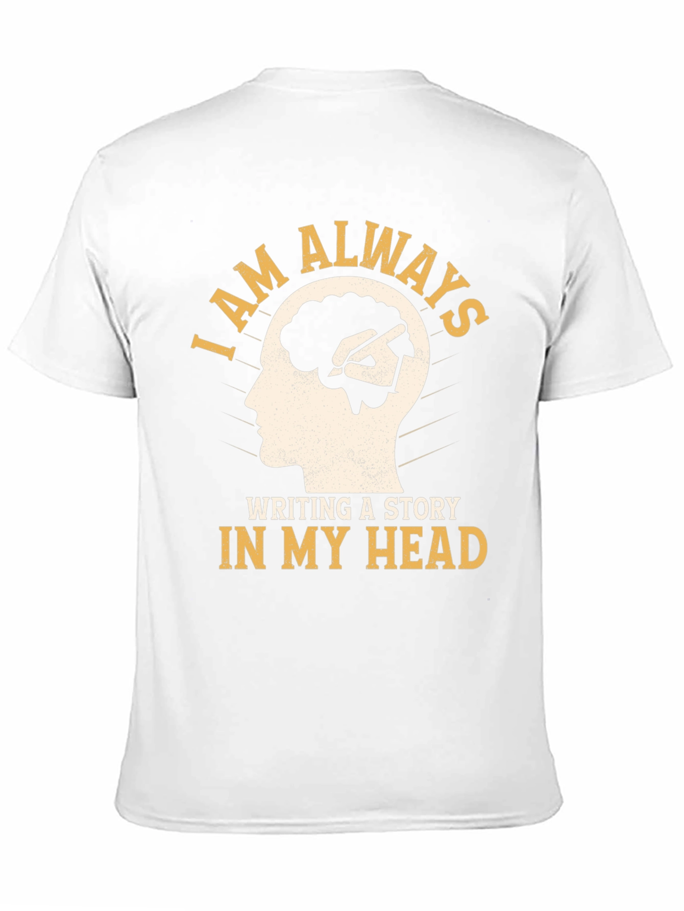 Black Creative Mind T-Shirt - Always Writing a Story view 11