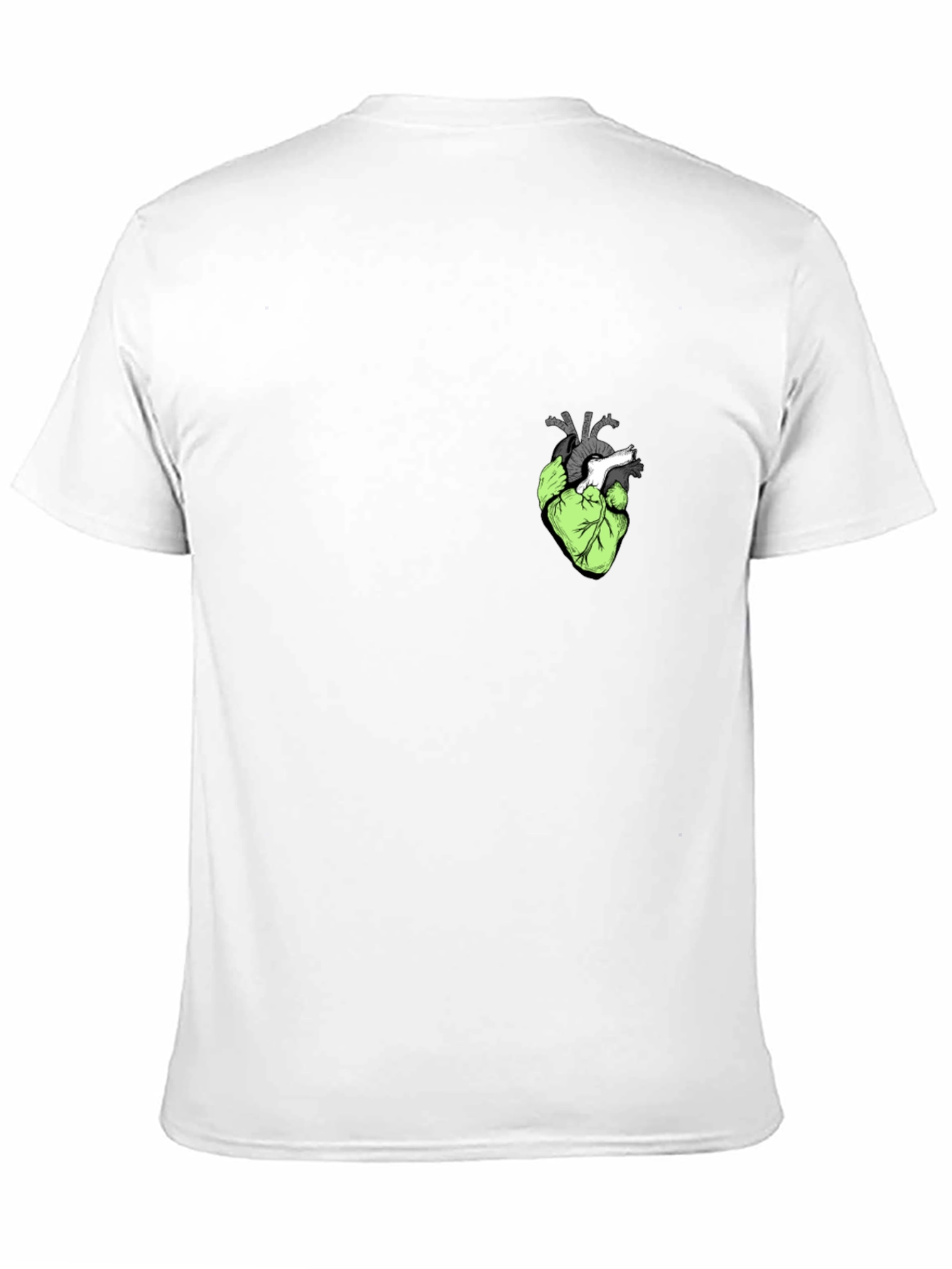 Black Anatomical Heart Graphic Tee - Black view 11