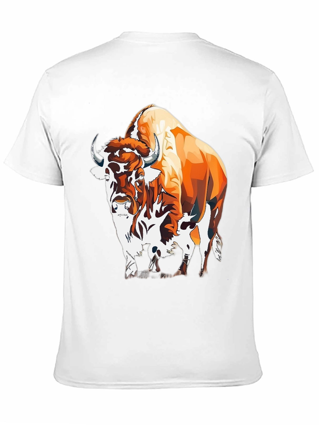 Black Bison Graphic Tee - Bold Animal Print view 11