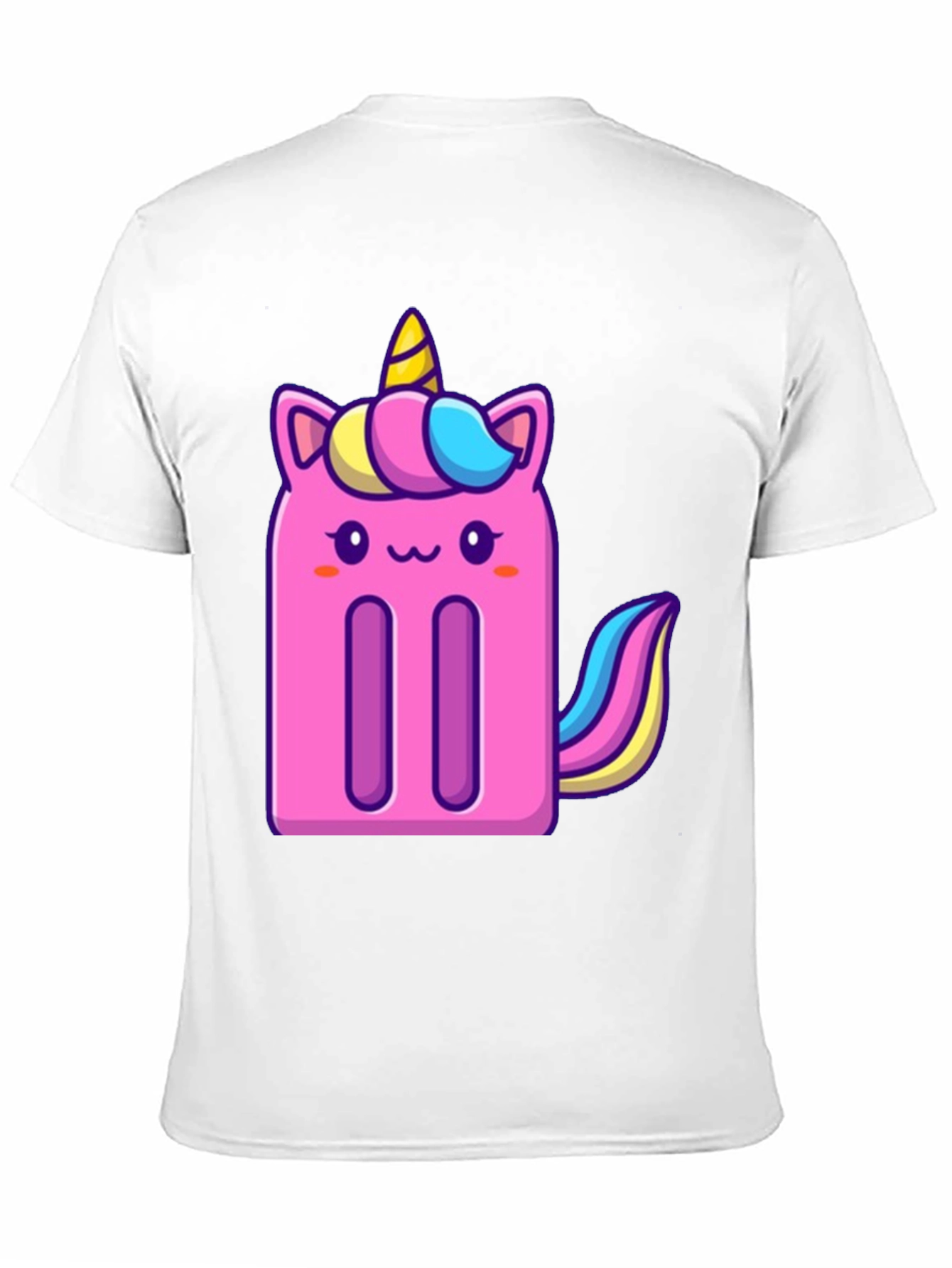 Black Unicorn Popsicle Graphic Tee - Black Cotton Blend T-Shirt view 11