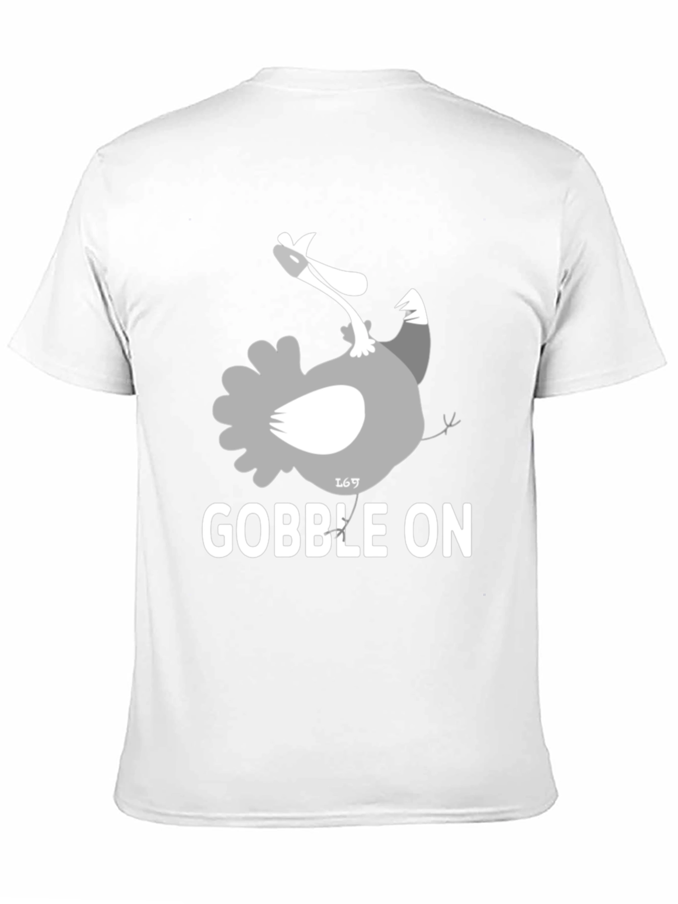 Black Gobble On Turkey Graphic Tee view 11