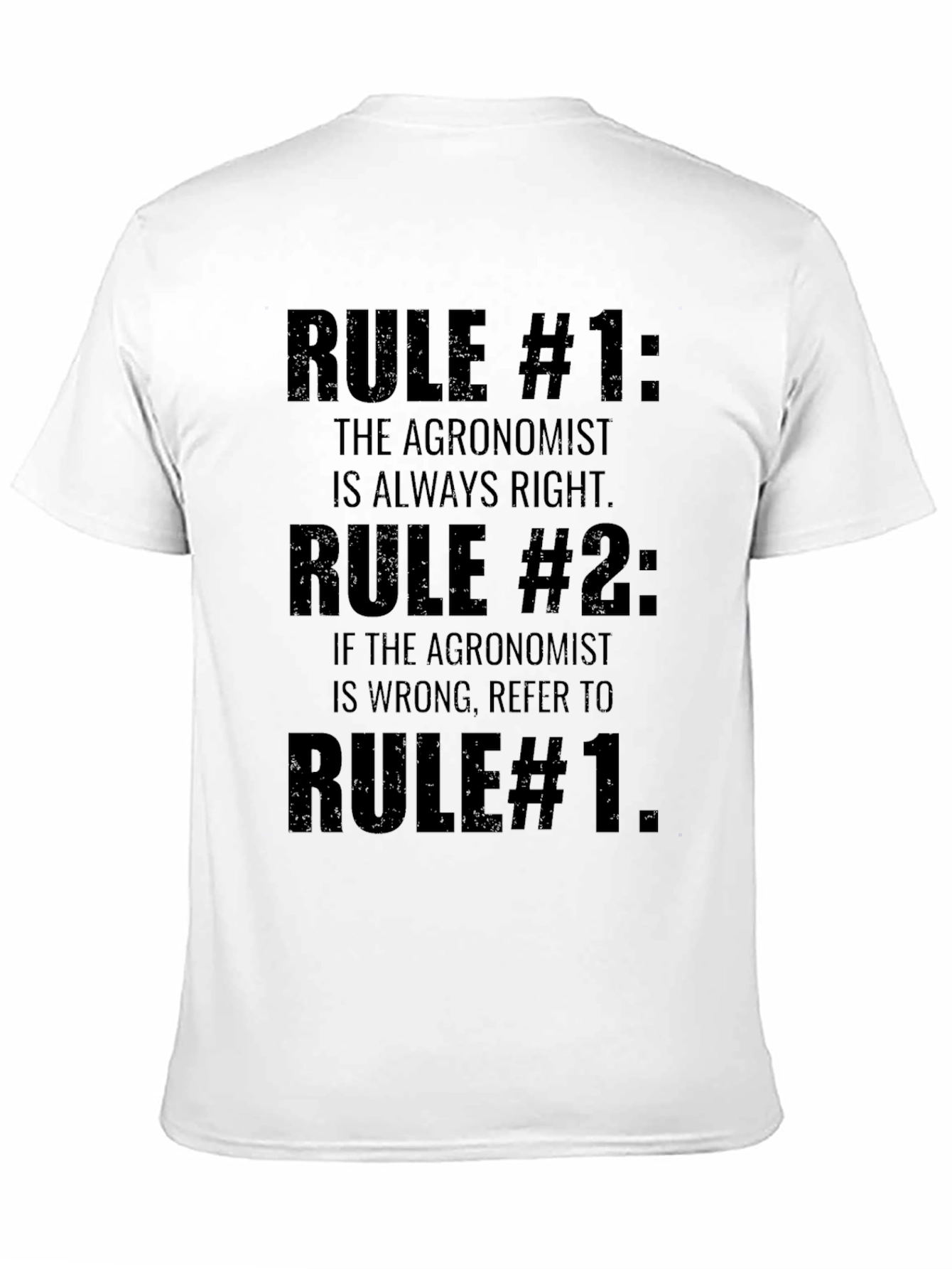 Black Agronomist Rule T-Shirt - Funny Agronomy Gift view 11
