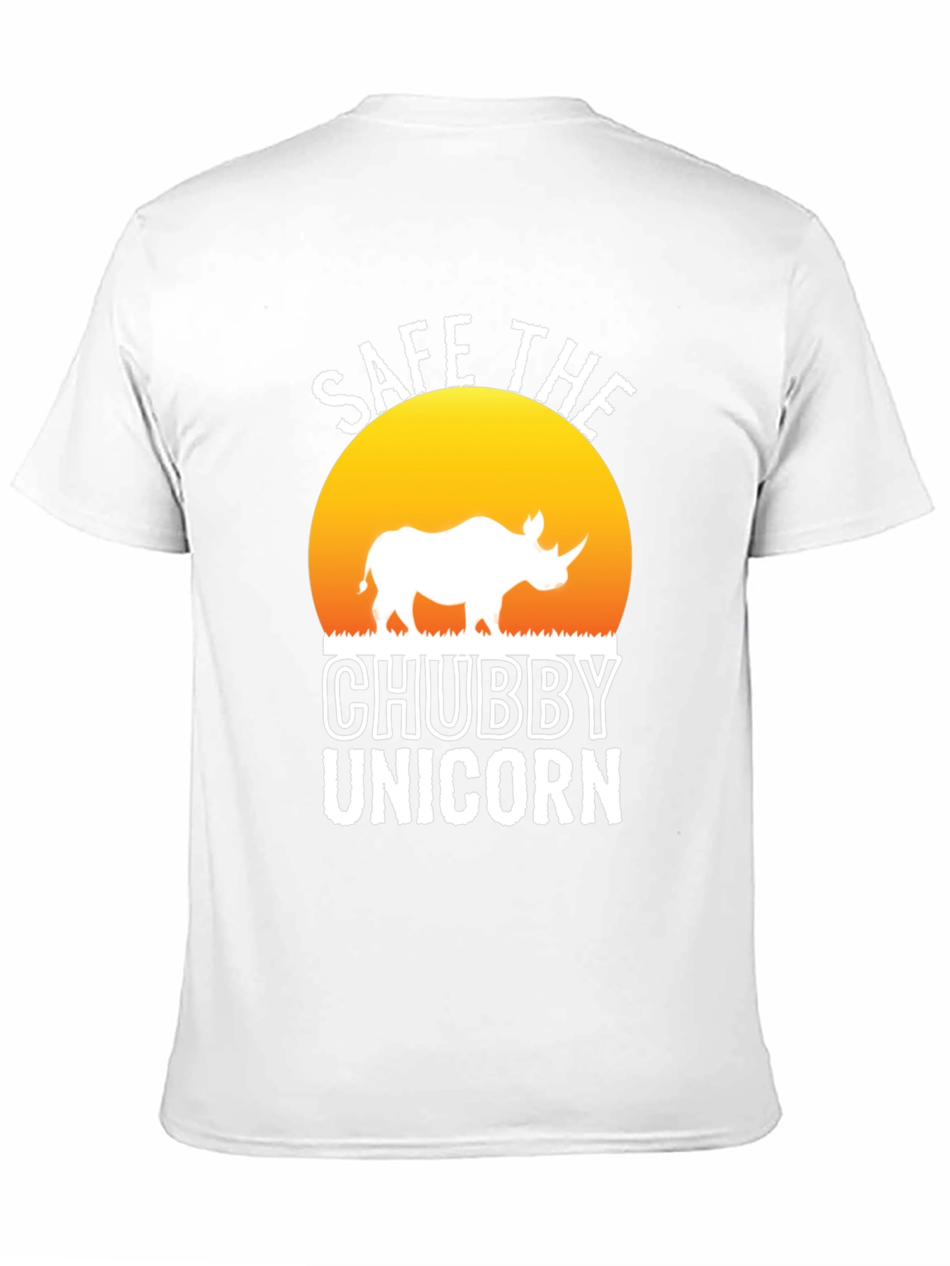Black Save the Chubby Unicorn Black T-Shirt view 11