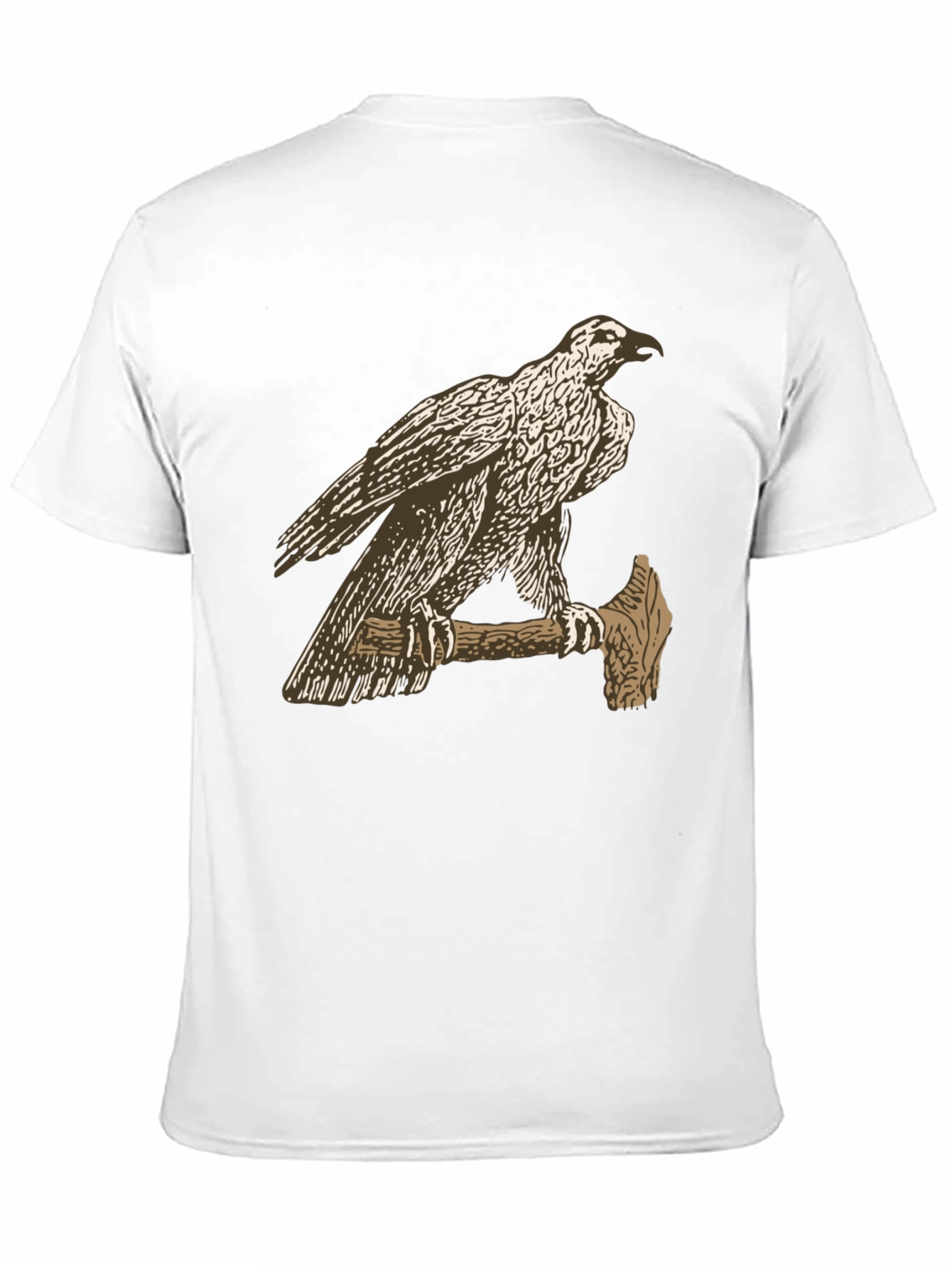 Black Eagle on Axe Black T-Shirt - Unique Graphic Tee view 11