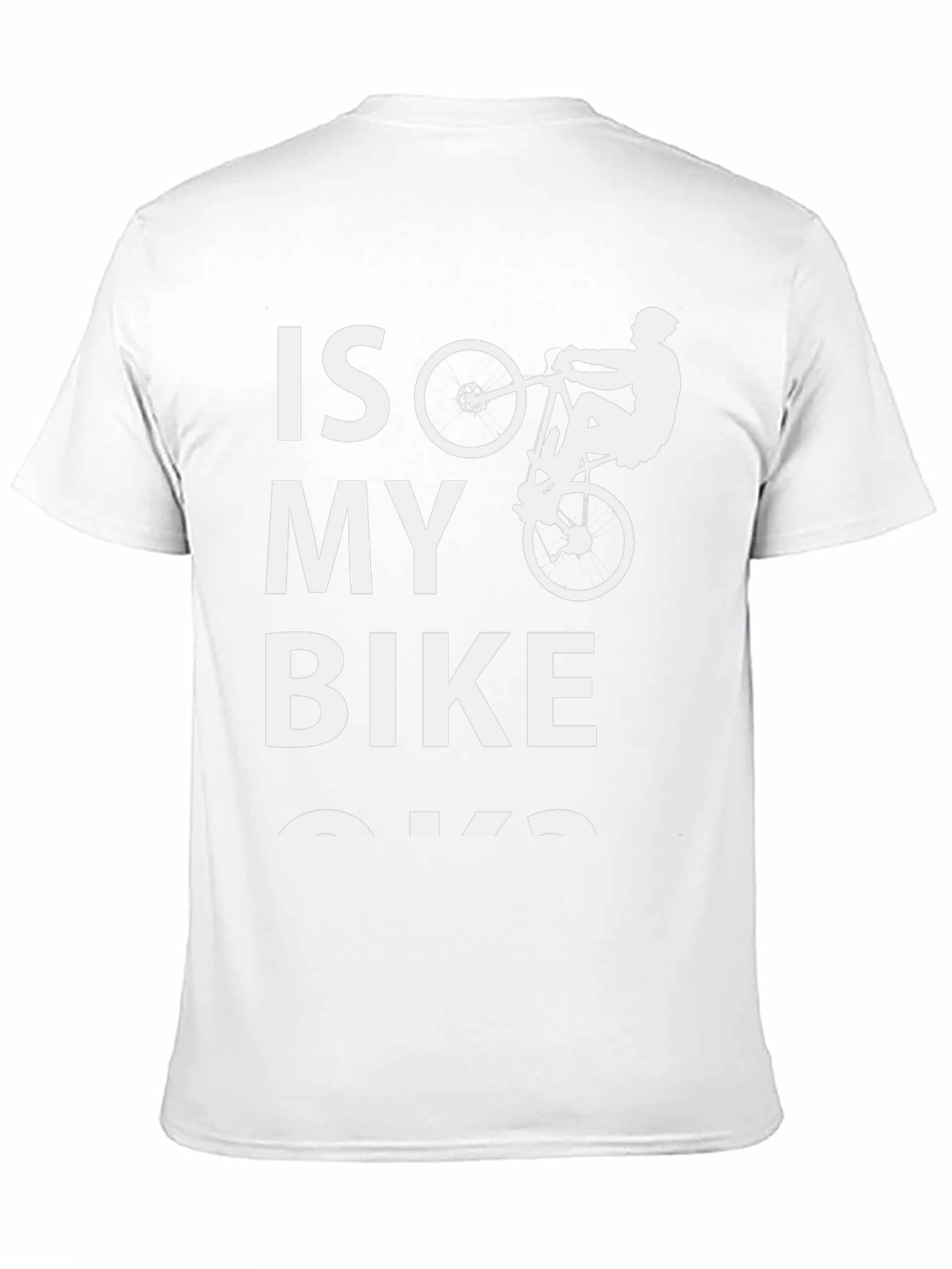 Black Is My Bike OK T-Shirt - Funny Cycling Tee view 11