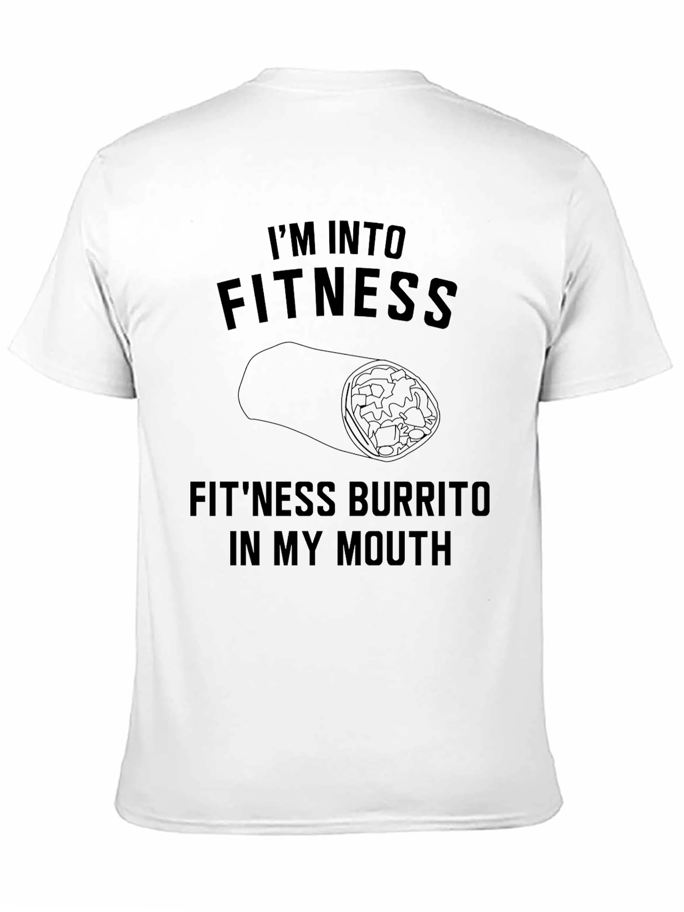 Black Fitness Burrito Graphic T-Shirt view 11