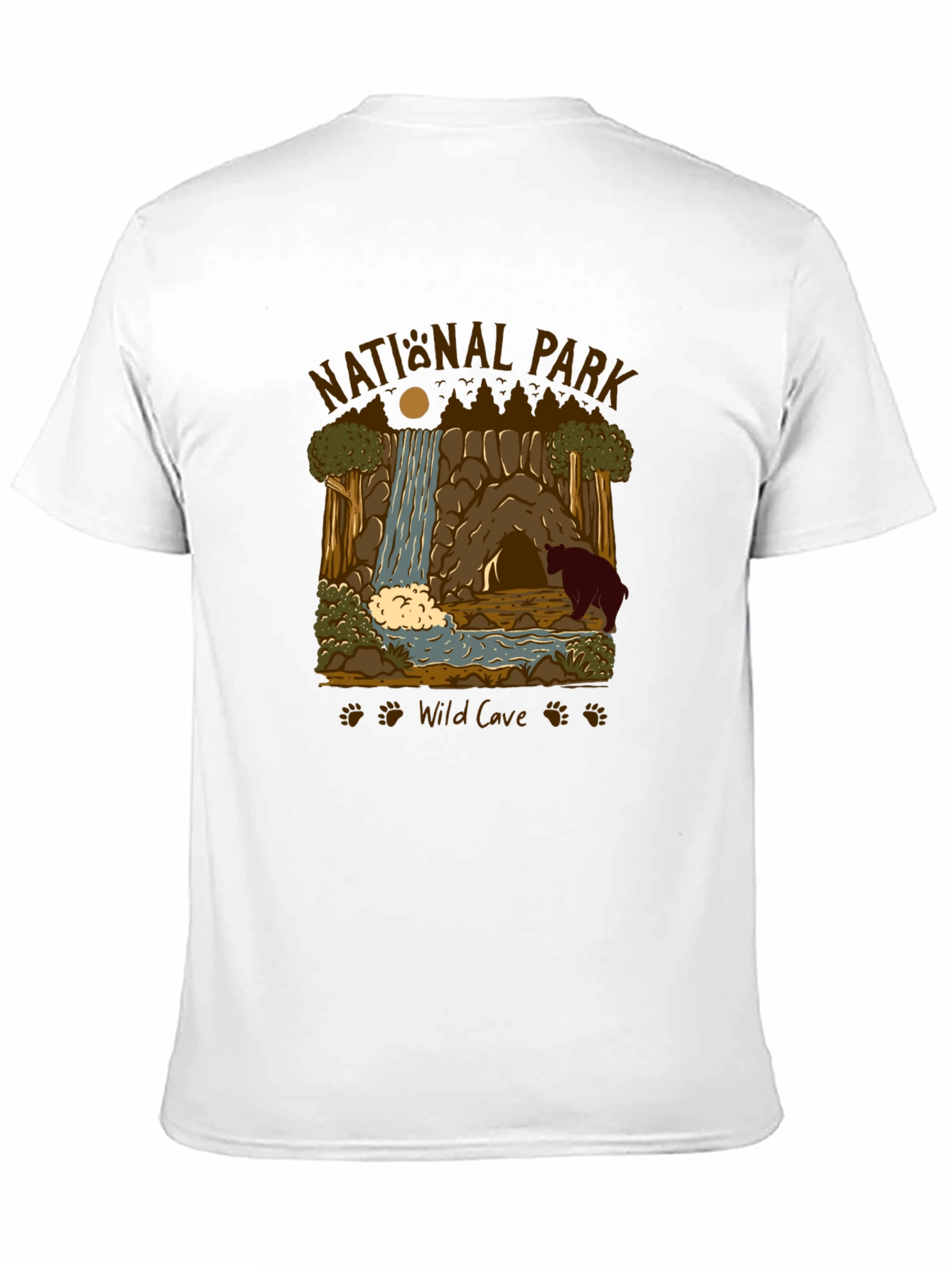 Black National Park Wild Cave Black T-Shirt view 11