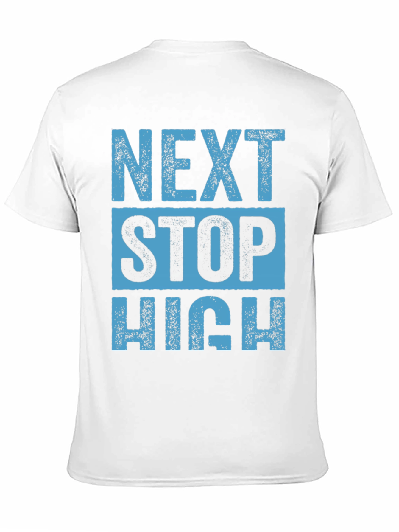 Black Next Stop High Black Graphic T-Shirt view 11