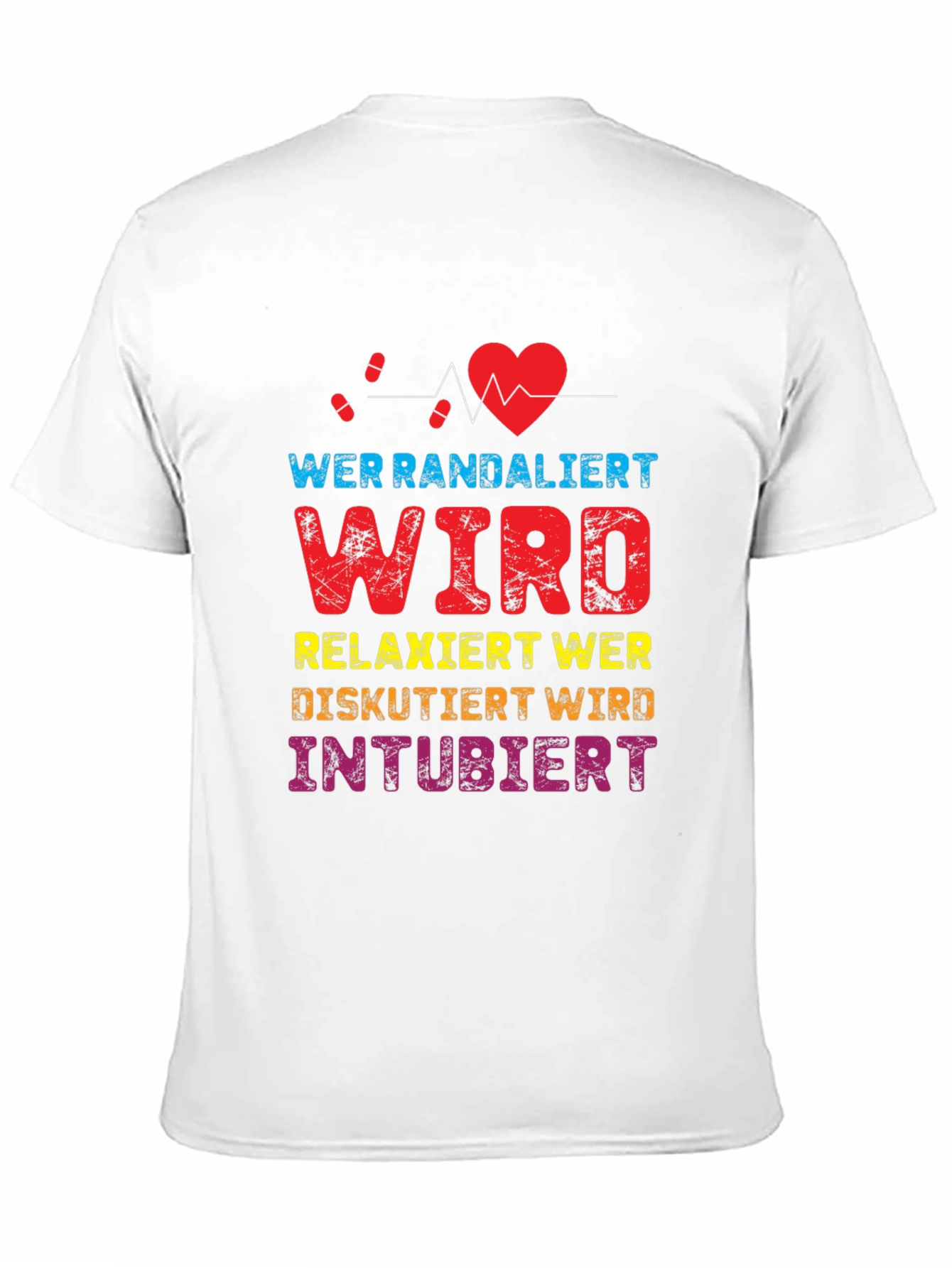 Black Wer Randaliert Funny Medical T-Shirt view 11