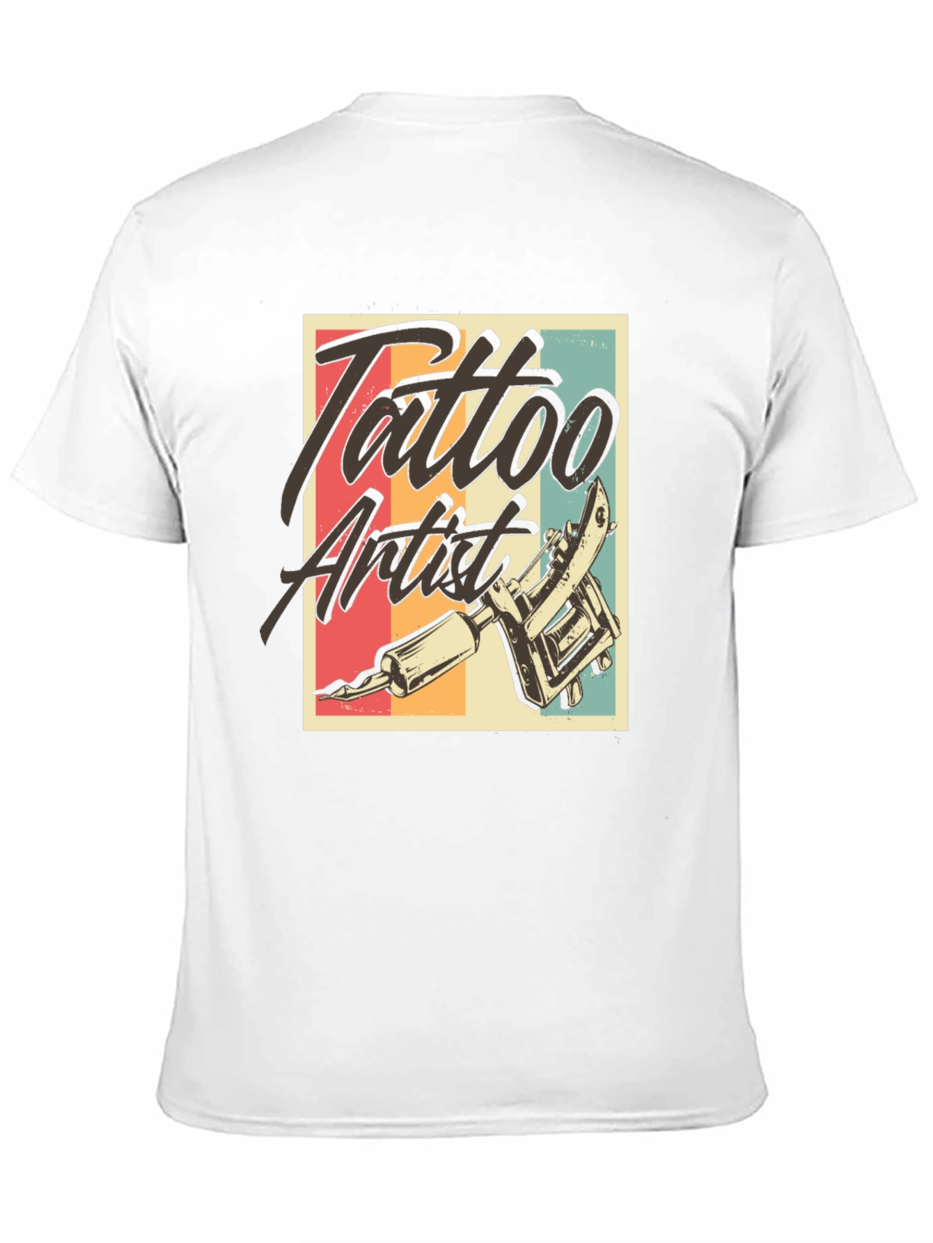 Black Tattoo Artist Graphic Tee - Vintage Style Black T-Shirt view 11