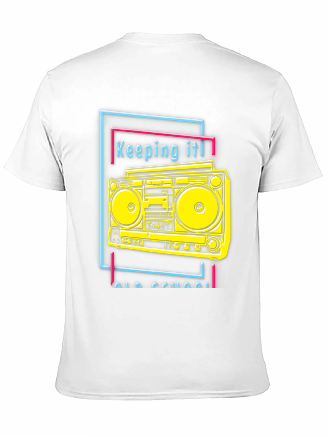 Black Retro Boombox Graphic Tee - Keeping It Old School view 11