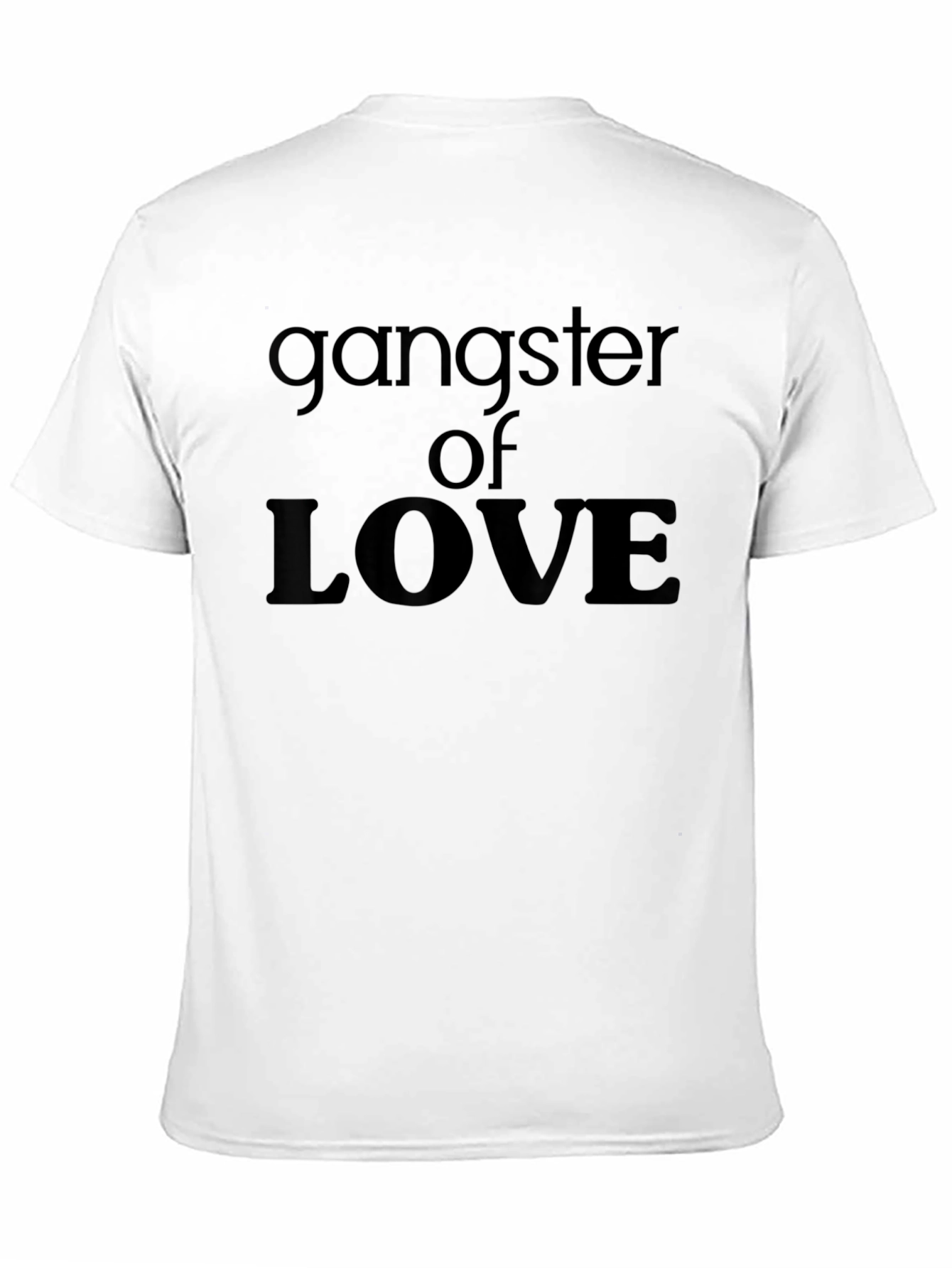 Black Gangster of Love Graphic Tee - Black Cotton Blend view 11