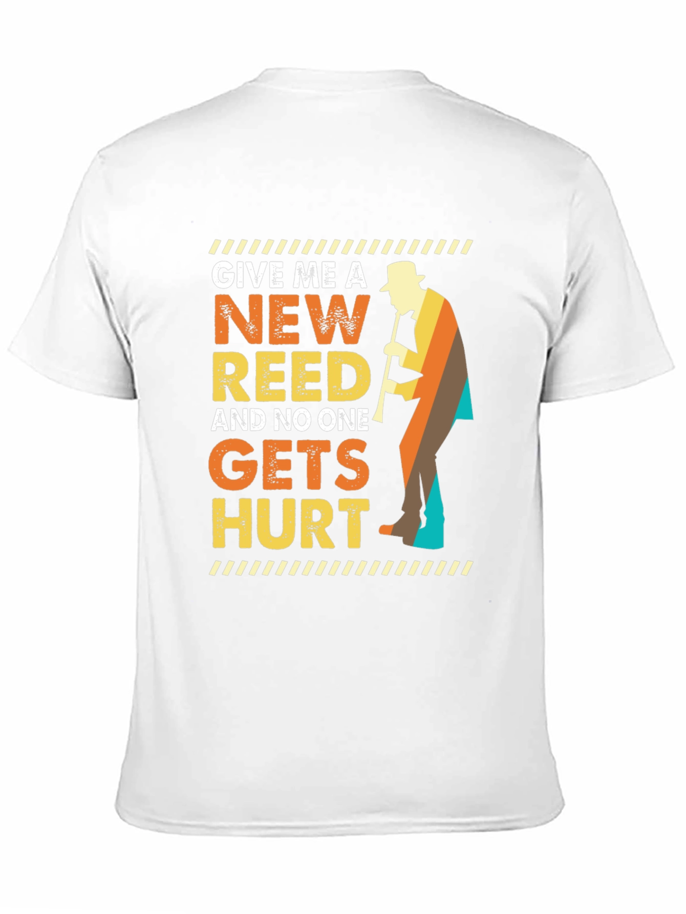 Black New Reed T-Shirt Musician Humor view 11
