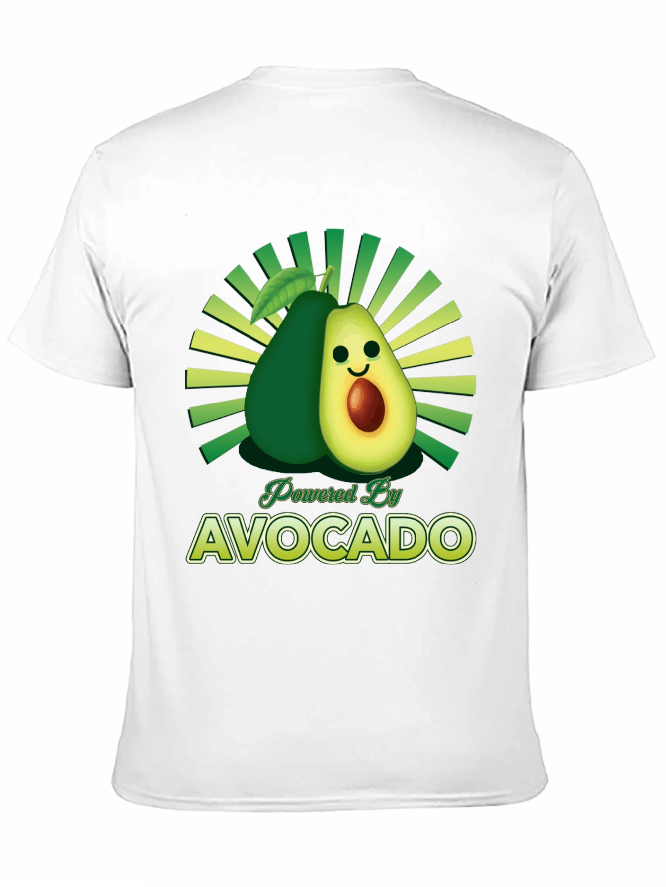 Black Powered by Avocado Graphic T-Shirt view 11