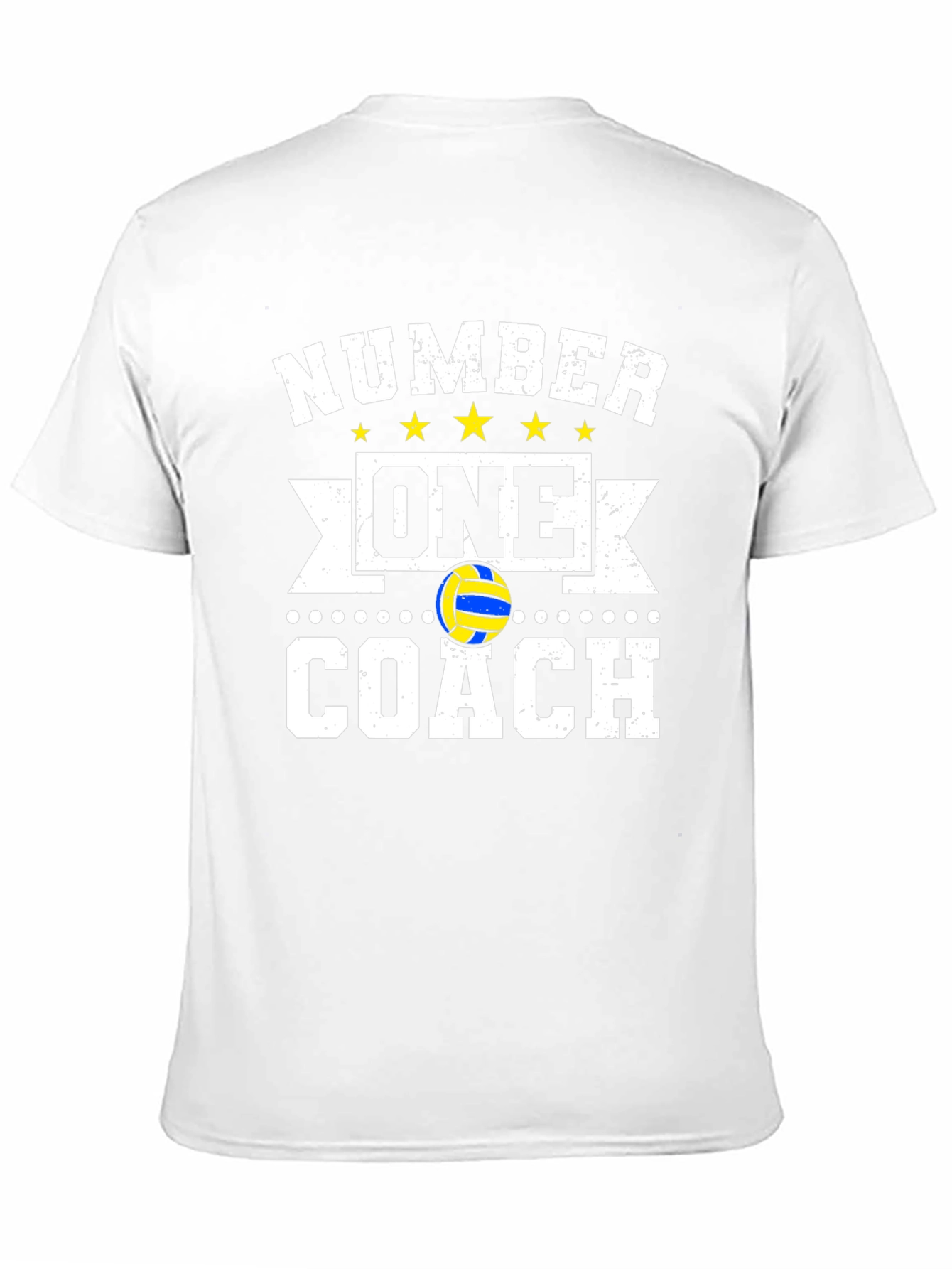 Black Number One Coach Volleyball T-Shirt view 11